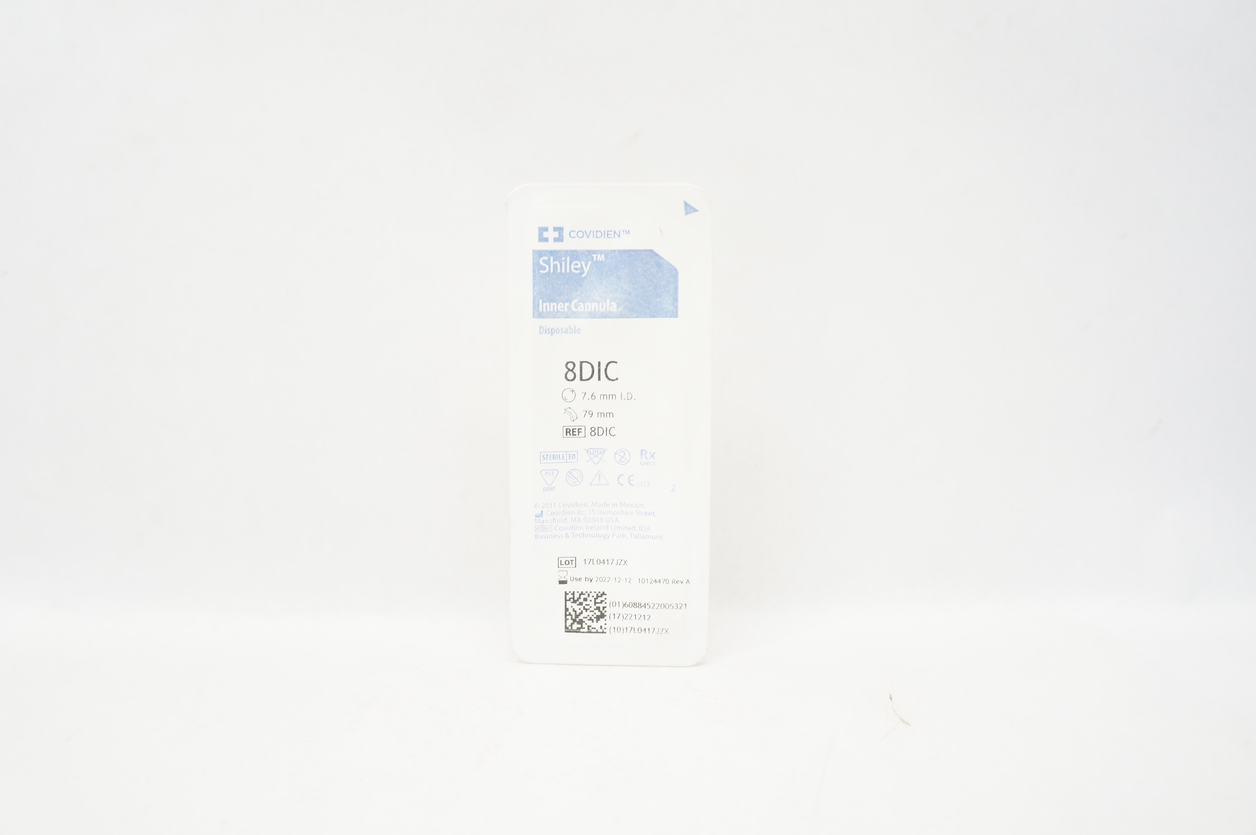 Covidien 8DIC Shiley Inner Cannula Disposable 7.6mm I.D. x 79mm (x)