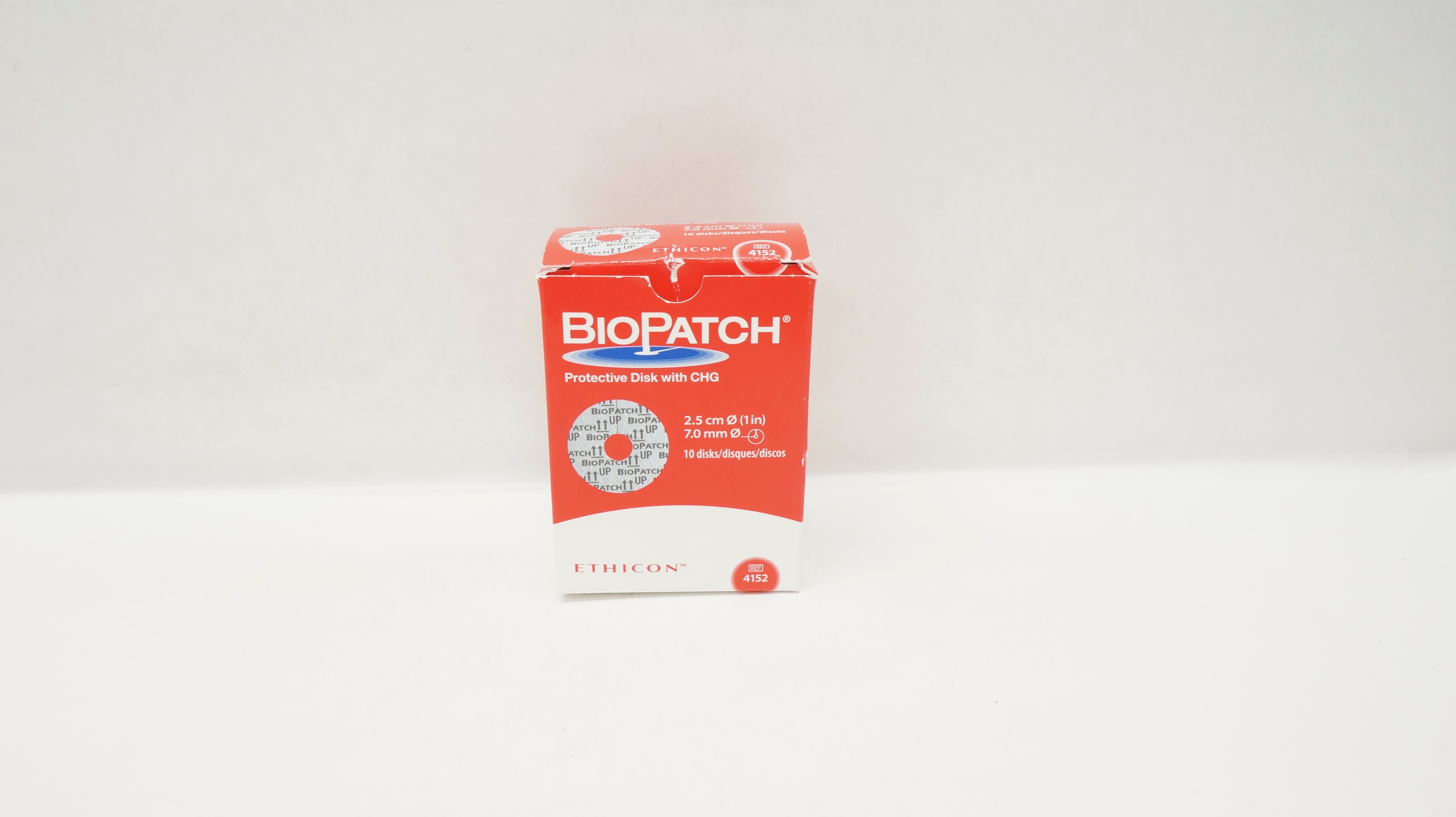 Ethicon 4152 BioPatch Protective Disk with CHG 1inch x 7.0mm (x) - Box of 6