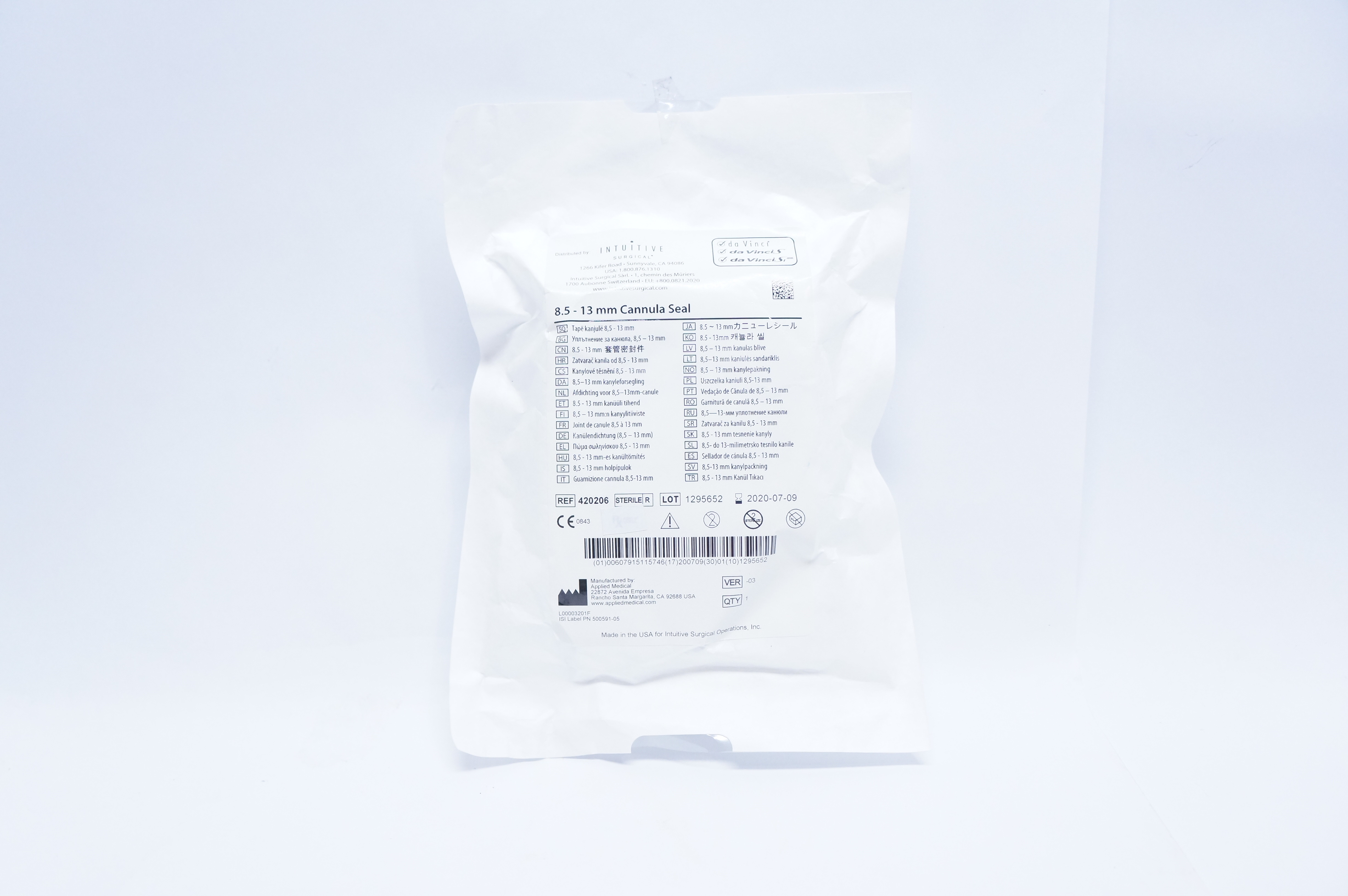 Applied Medical 420206 Intuitive 8.5-13mm Cannula Seal (x)