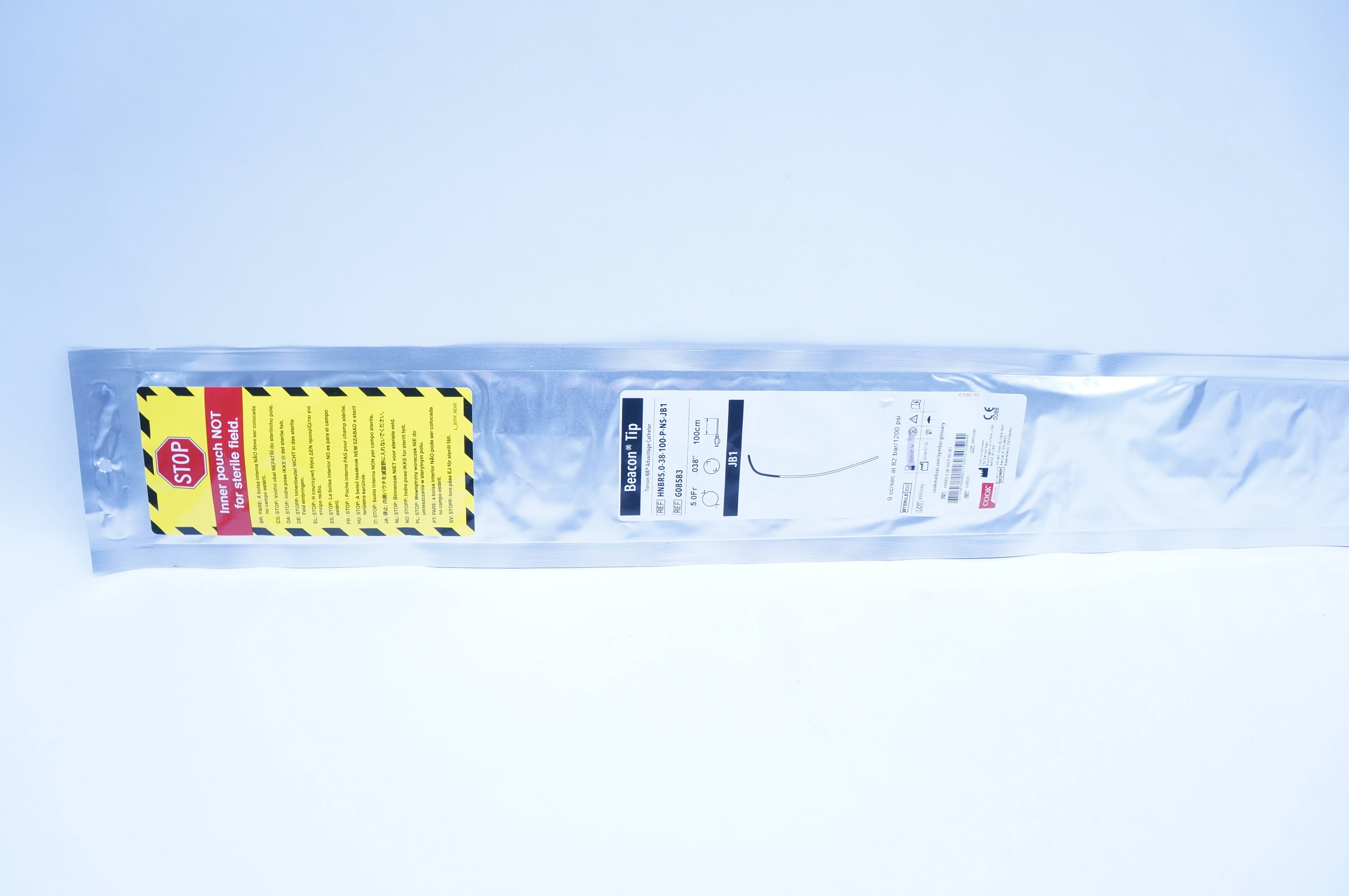 Cook Medical G08583 JB1 Beacon Tip Advantage Cath. 5Fr. x .038 inch x 100cm (x)