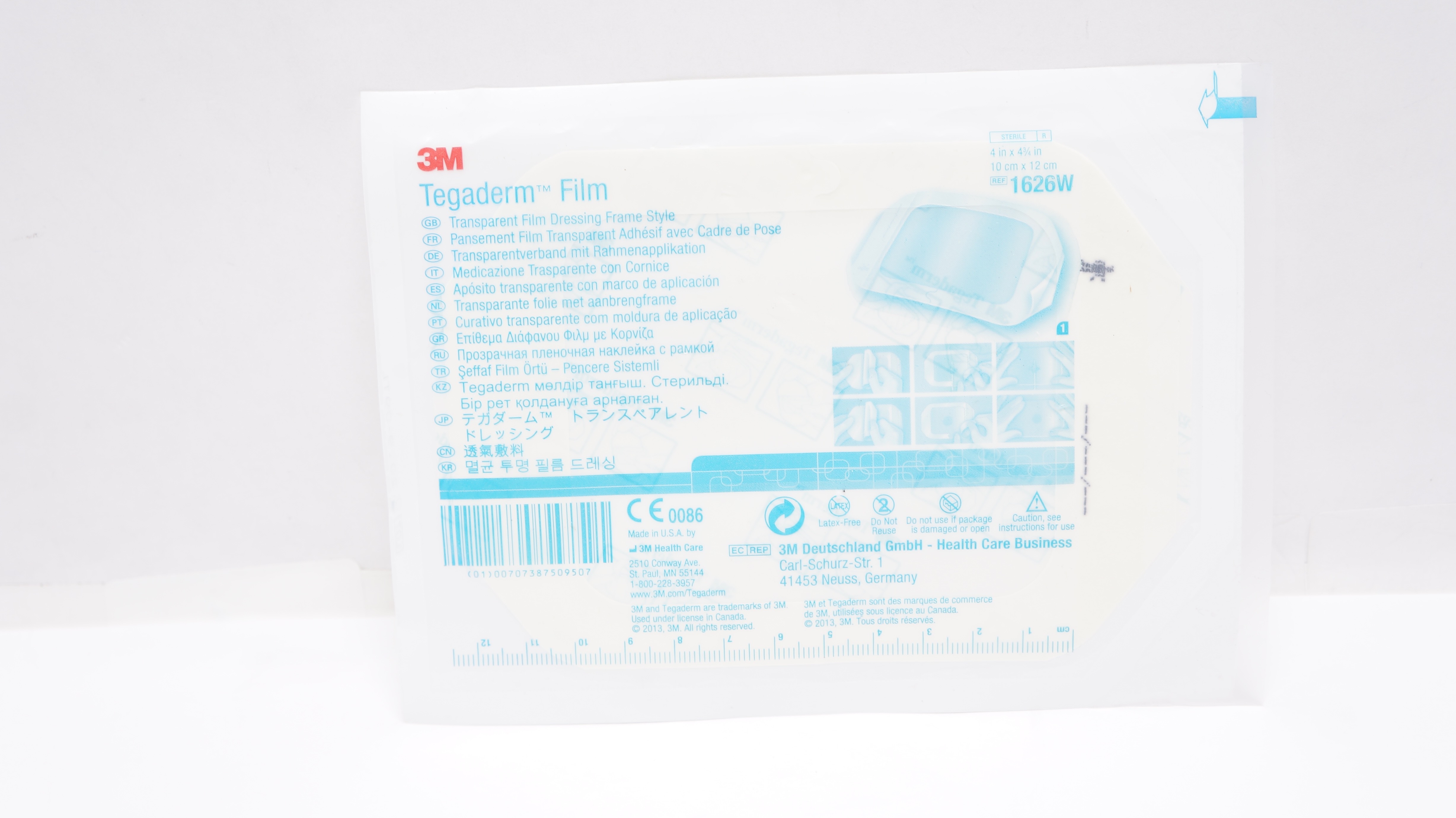 3M 1626W Tegaderm Transparent Film Dressing Frame Style 4inch x 4-3/4inch (x)