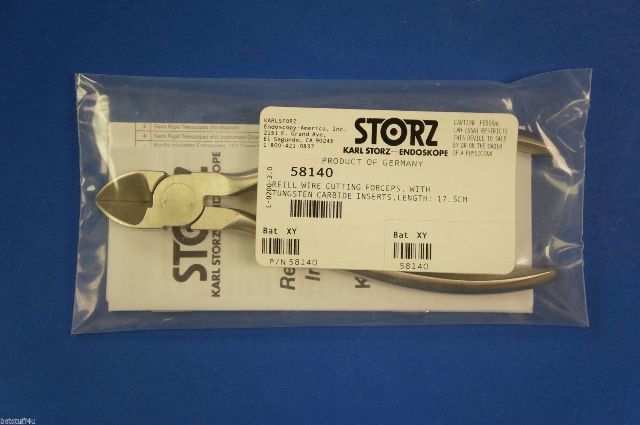 Karl Storz 58140 Reill Wire Cutting Forceps With Tungsten Carbide Inserts