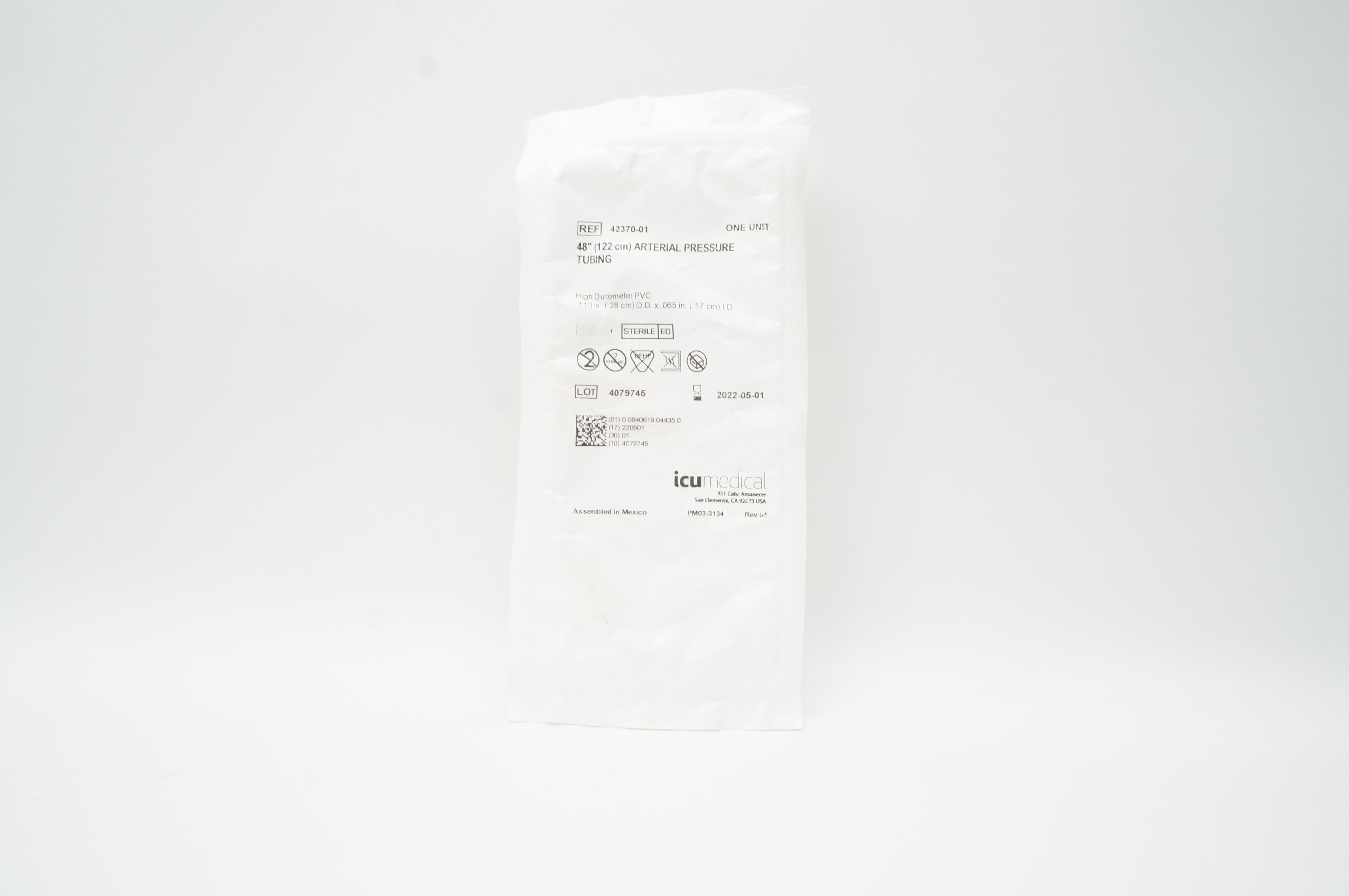 ICU Medical 42370-01 Arterial Pressure Tubing 48inch