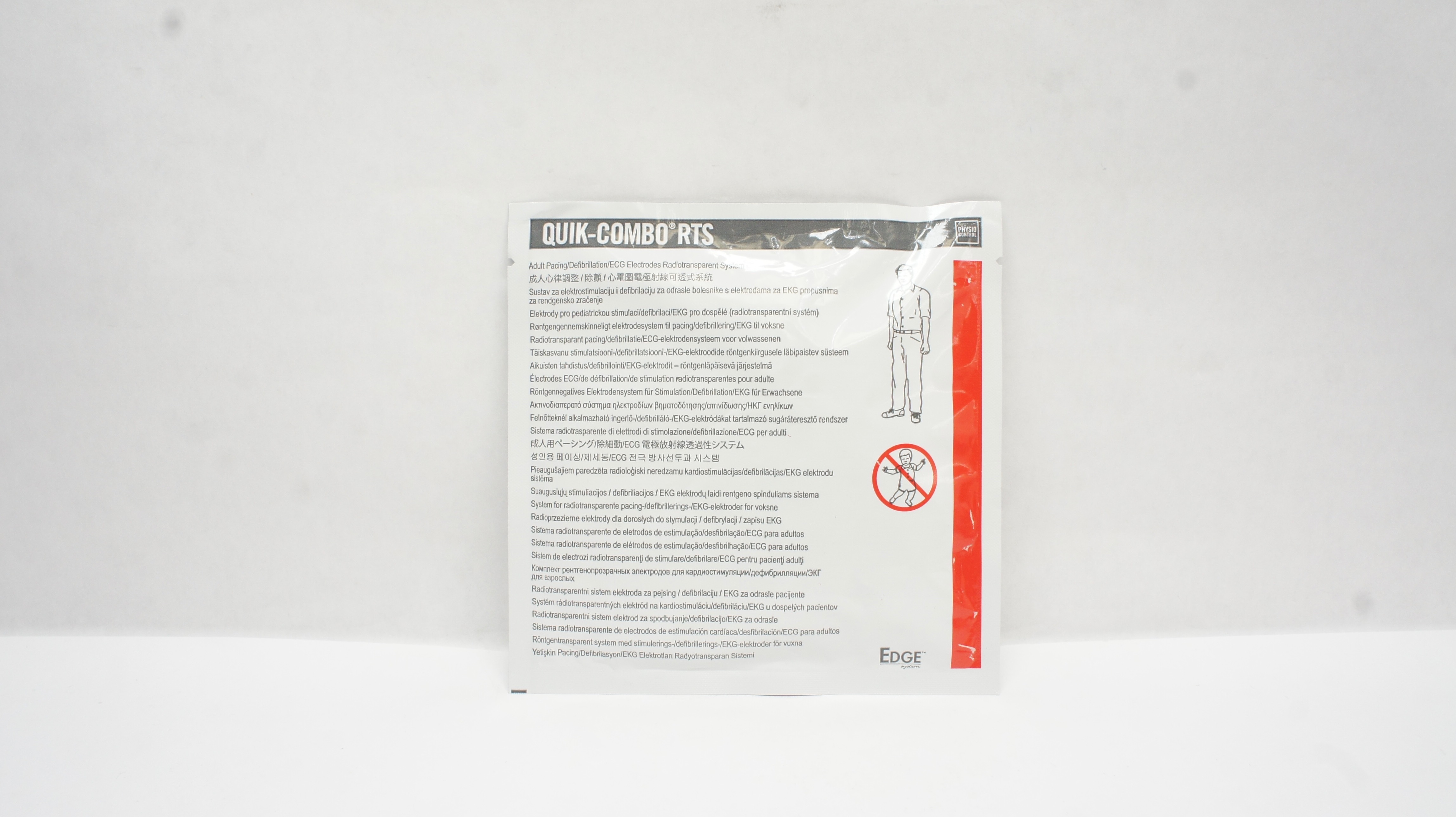 Physio Control 11996-000090 Quik-Combo RTS Pacing ECG Electrodes