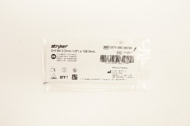 Stryker 0277-082-087S6 Drill Bit 3.2mm x 128.0mm
