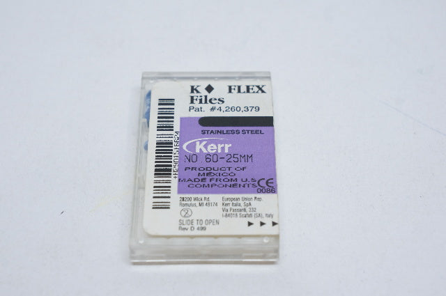 Kerr 60-25MM K-Flex Files - Pack of 6