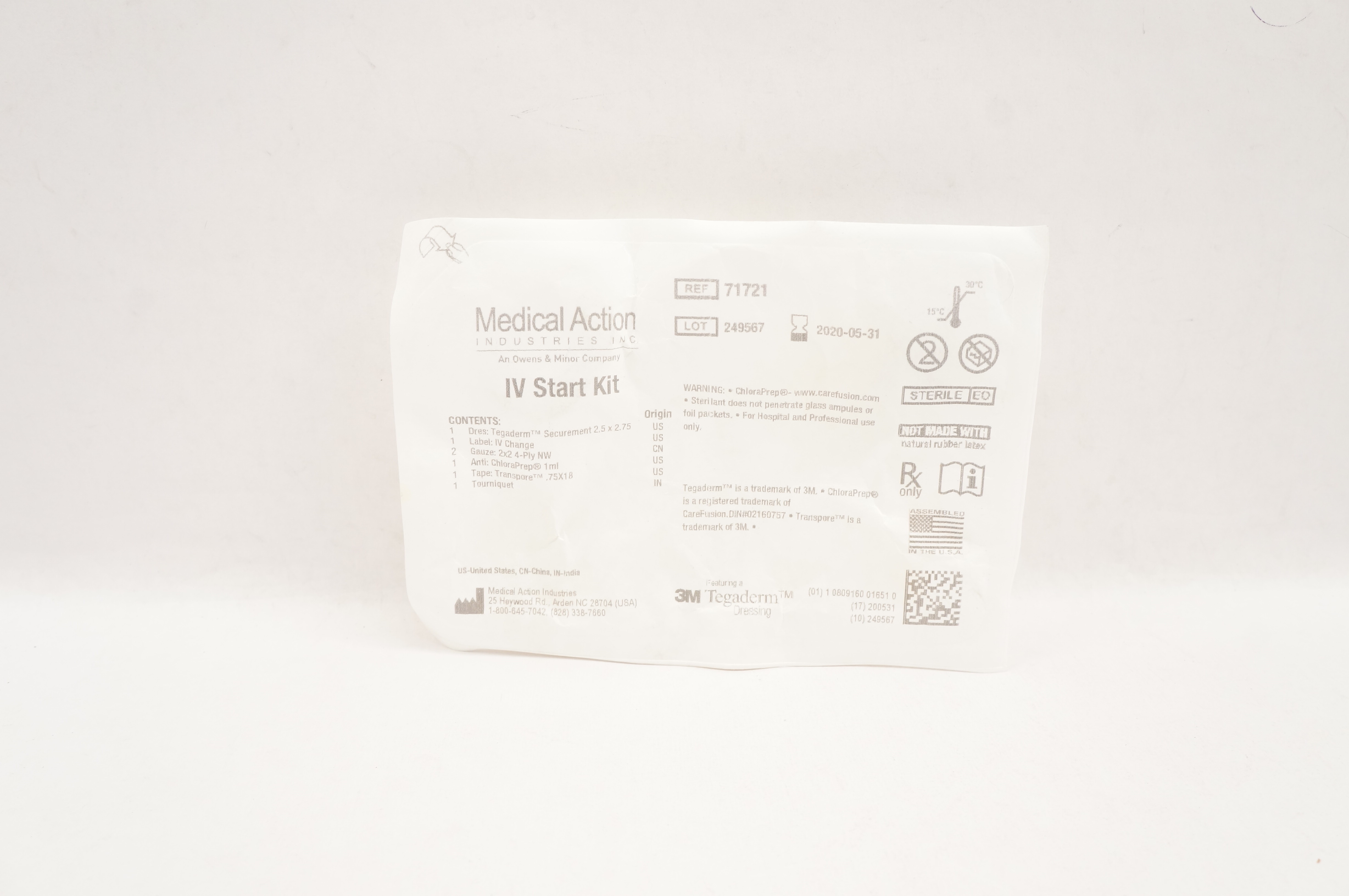 Medical Action Industries 71721 3M Tegaderm IV Start Kit (x)