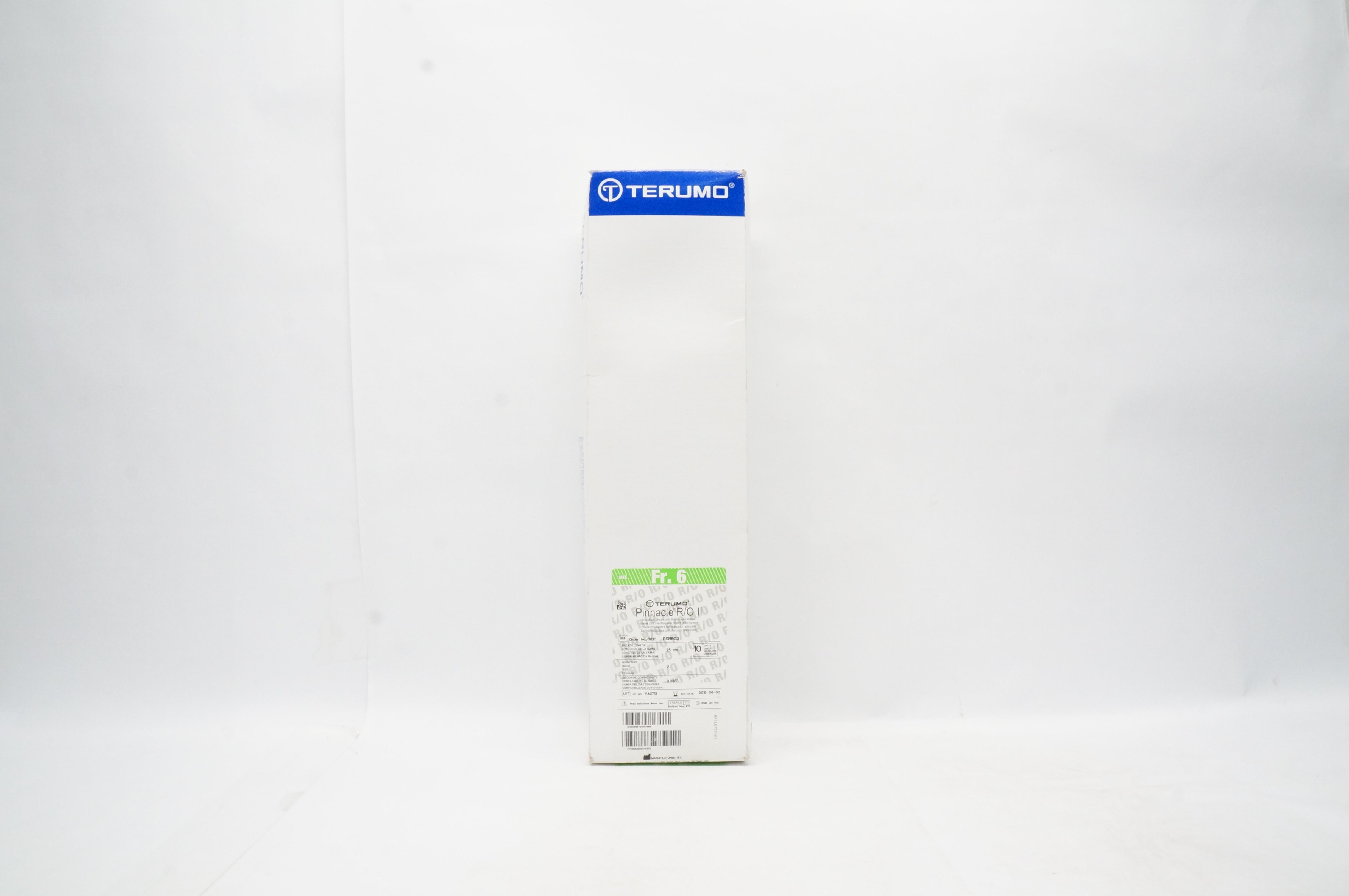 Terumo RSB603 Pinnacle R/O II Introducer Sheath 6Fr. x 25cm (x) - Box of 9