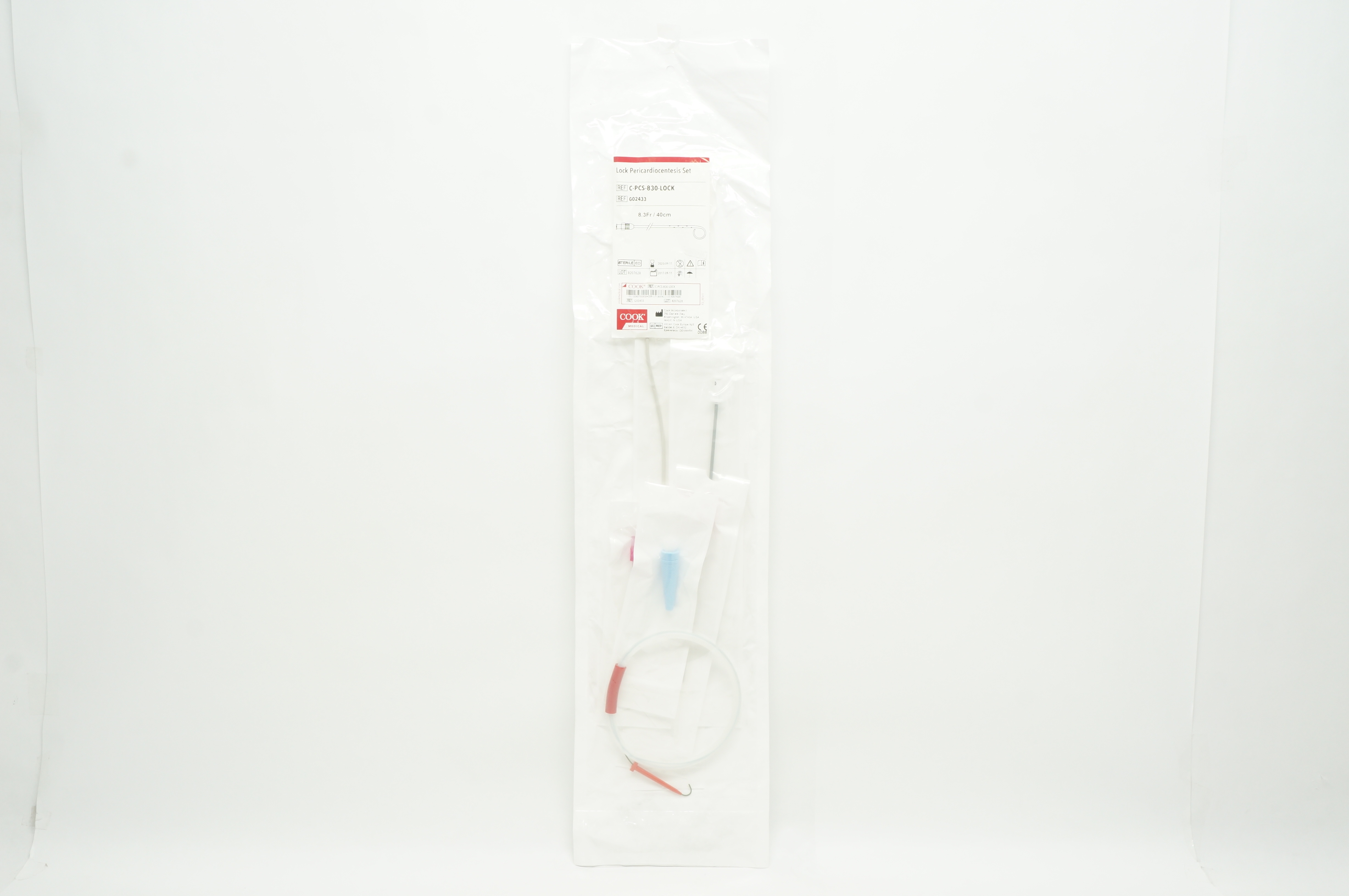 Cook Medical G02433 Lock Pericardiocentesis Set 8.3Fr x 40cm (x)