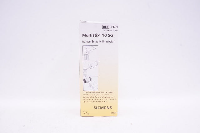 Siemens 2161 Multistix 10 SG Reagent Strips for Urinalysis - Box of 100 (x)
