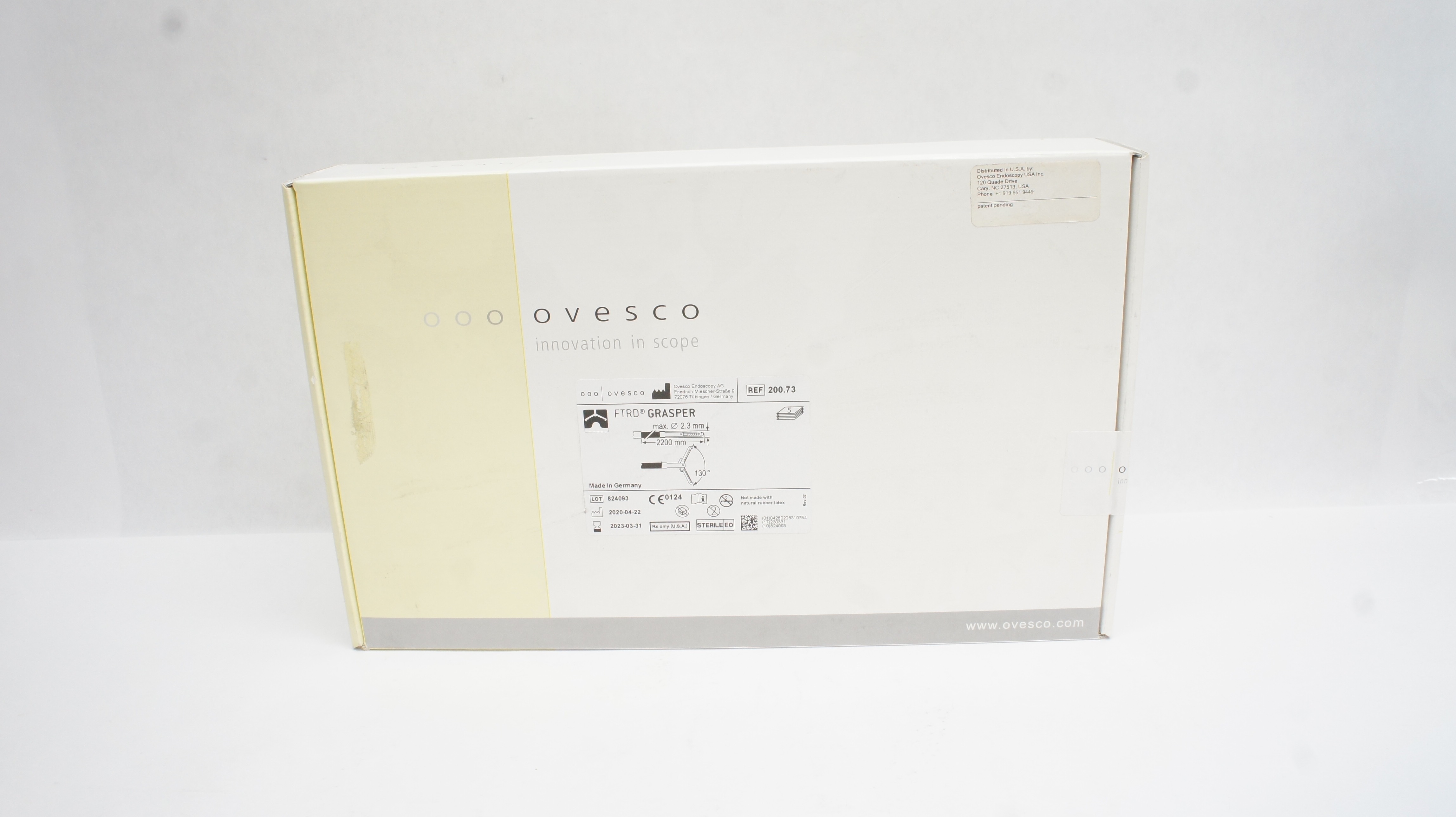 Ovesco Endoscopy 200.73 FTRD Grasper 2.3mm x 2200mm (x) - Box of 5