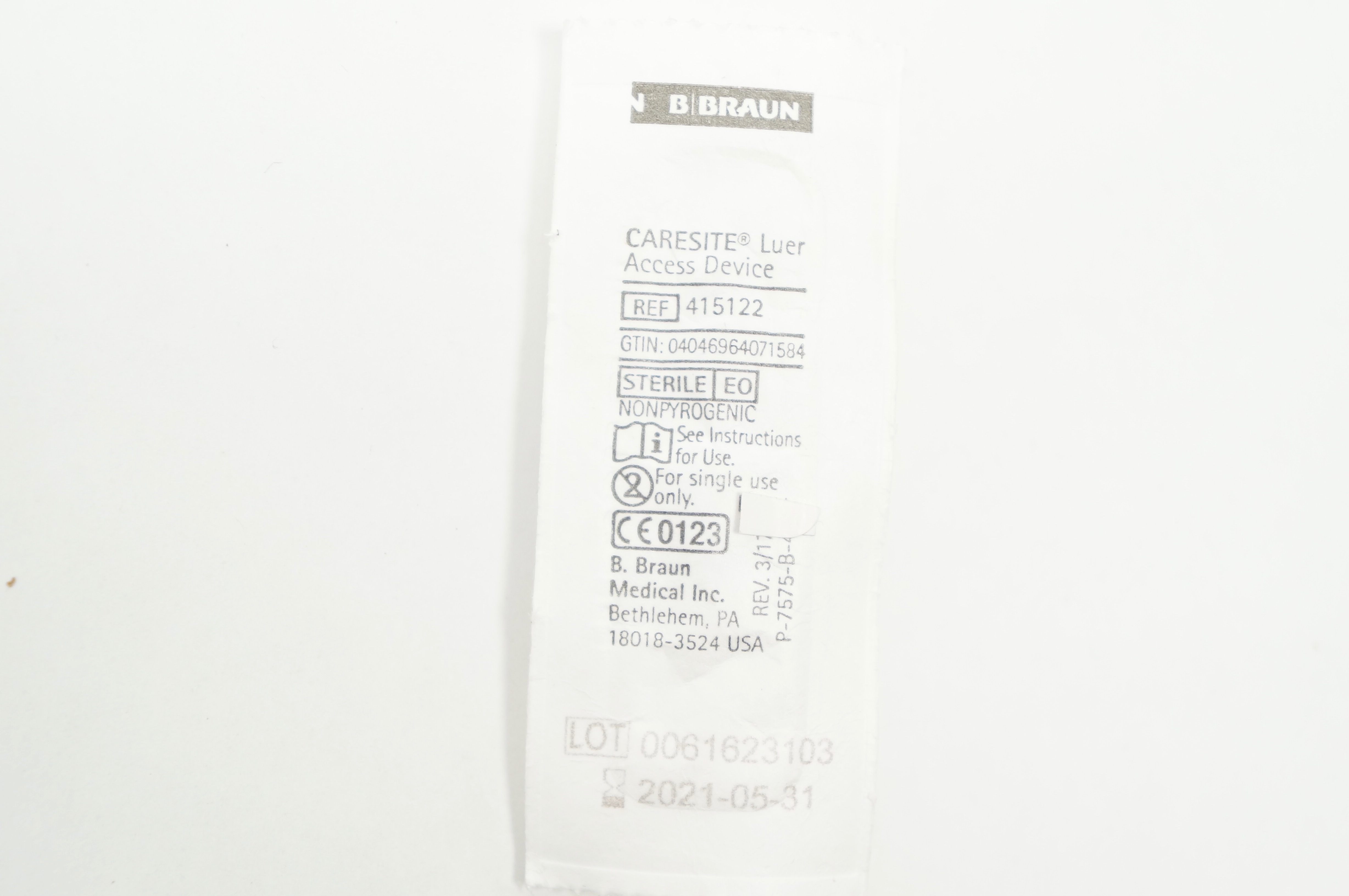 Braun 415122 Teva Tevadaptor Luer Lock Adaptor (x)