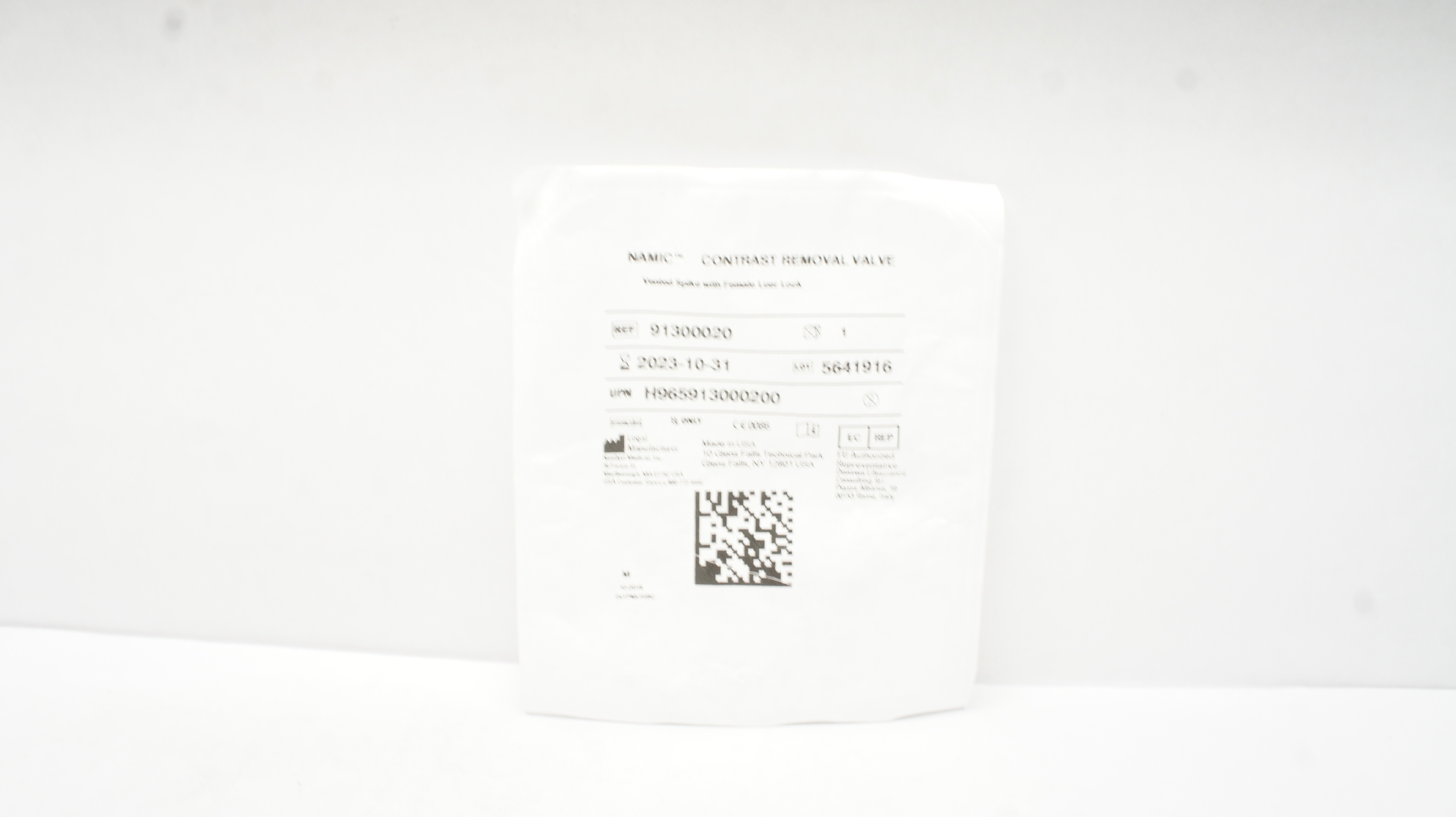 Medline 91300020 Namic Contrast Removal Valve (x)