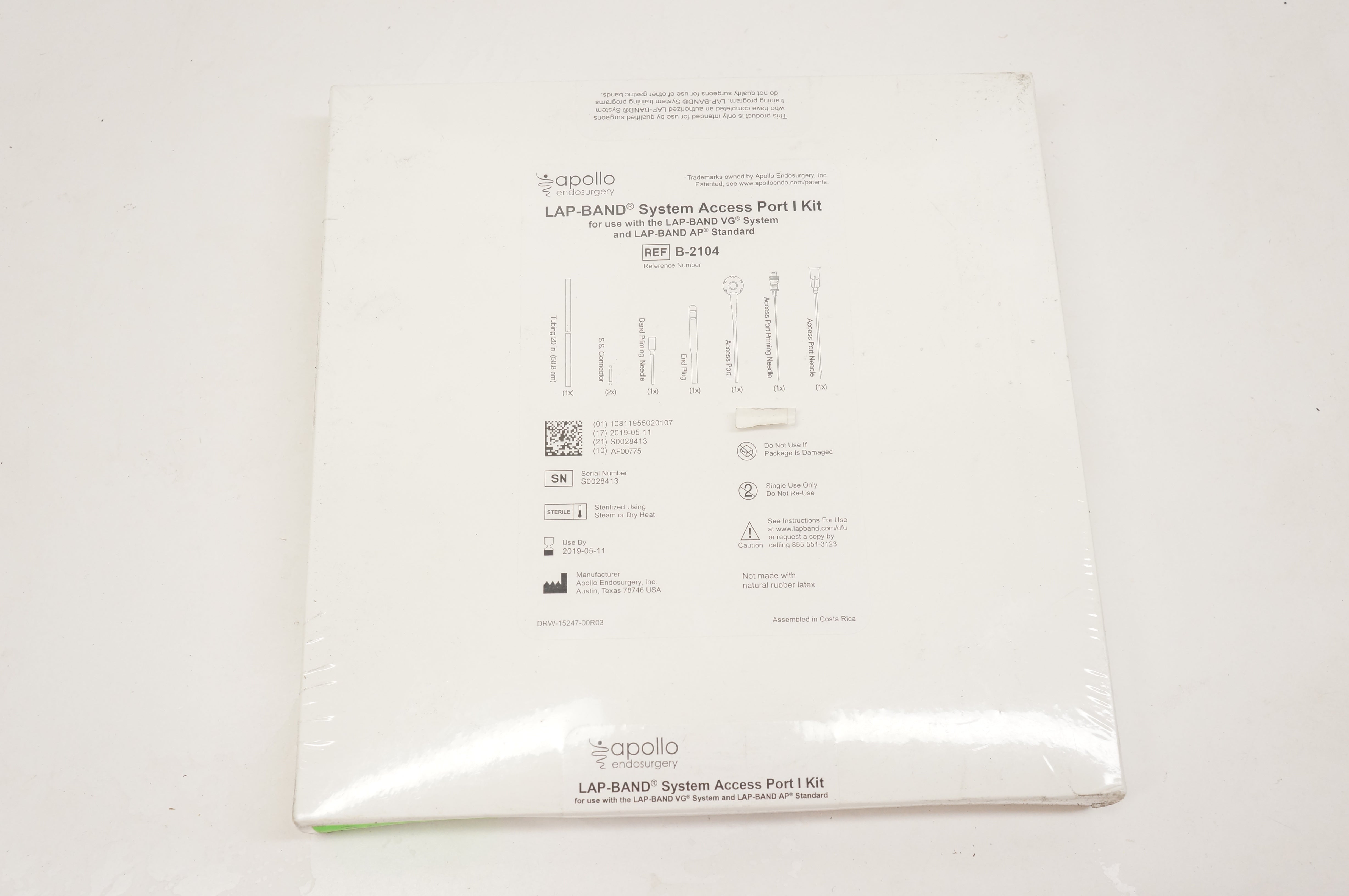 Apollo B-2104 LAP-BAND System Access Port I Kit (x)