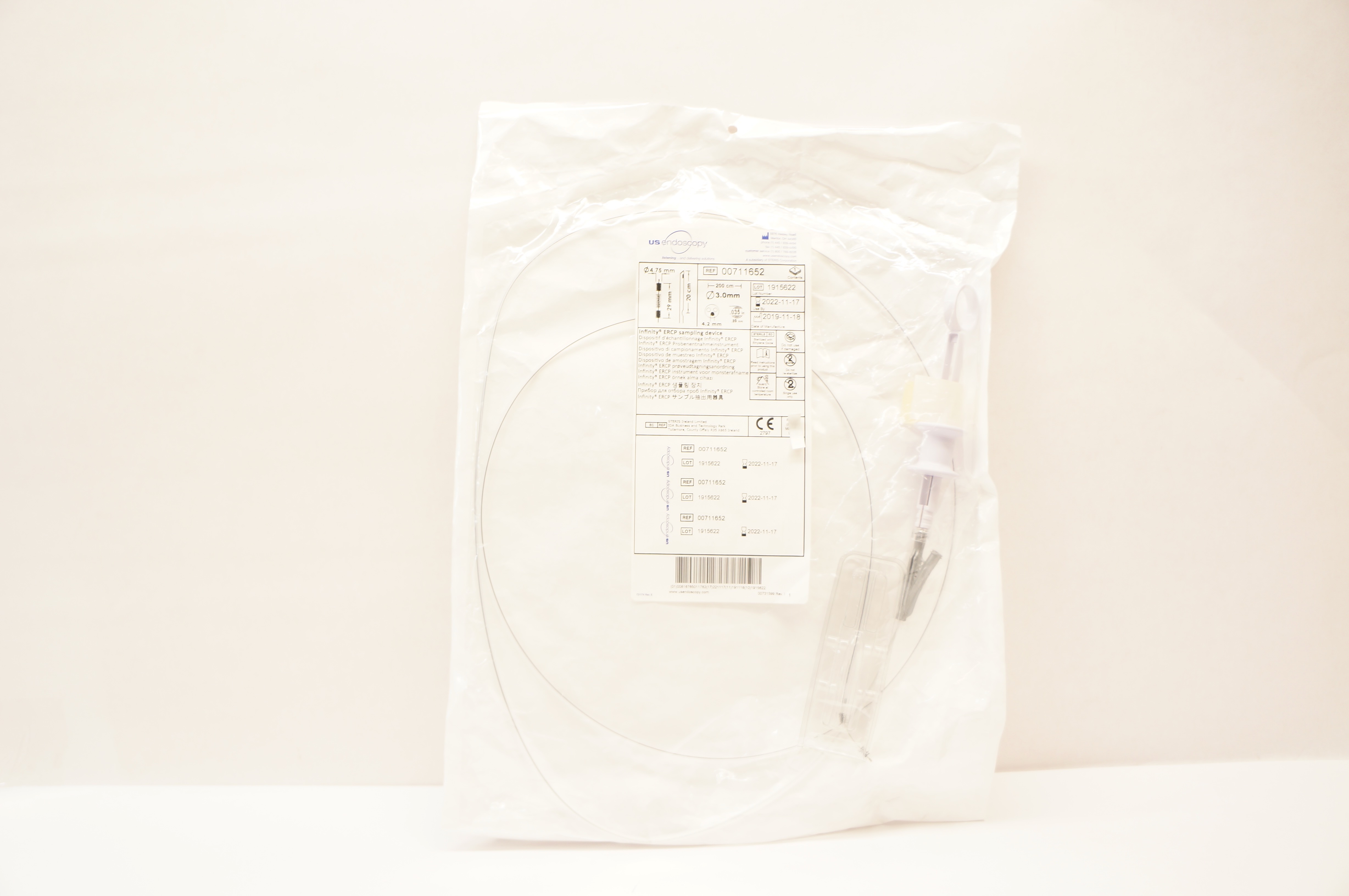 US Endoscopy 00711652 Infinity ERCP Sampling Device 3mm / 9Fr. (x)