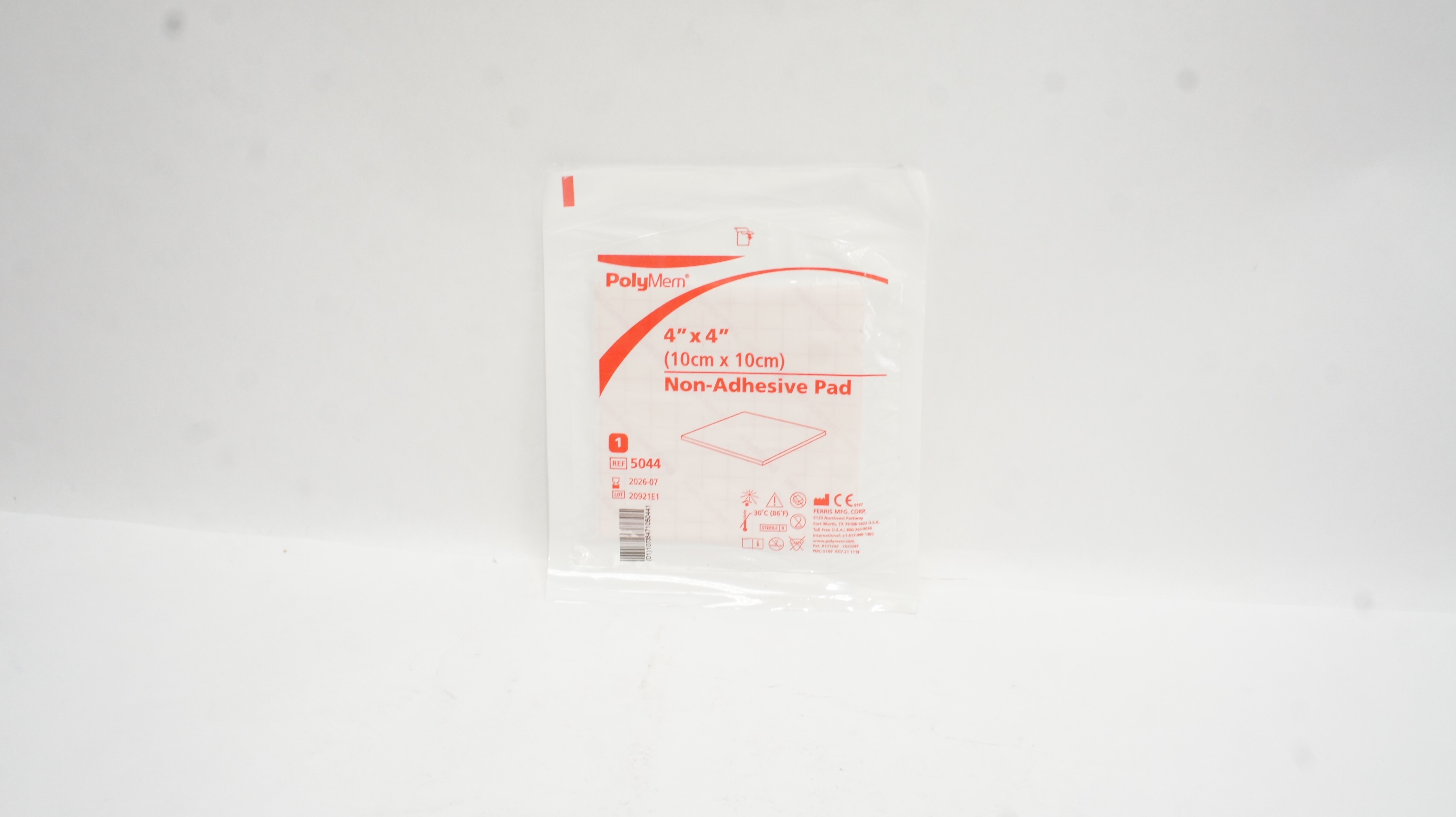 Ferris 5044 PolyMem Non-Adhesive Pad 4inch x 4inch