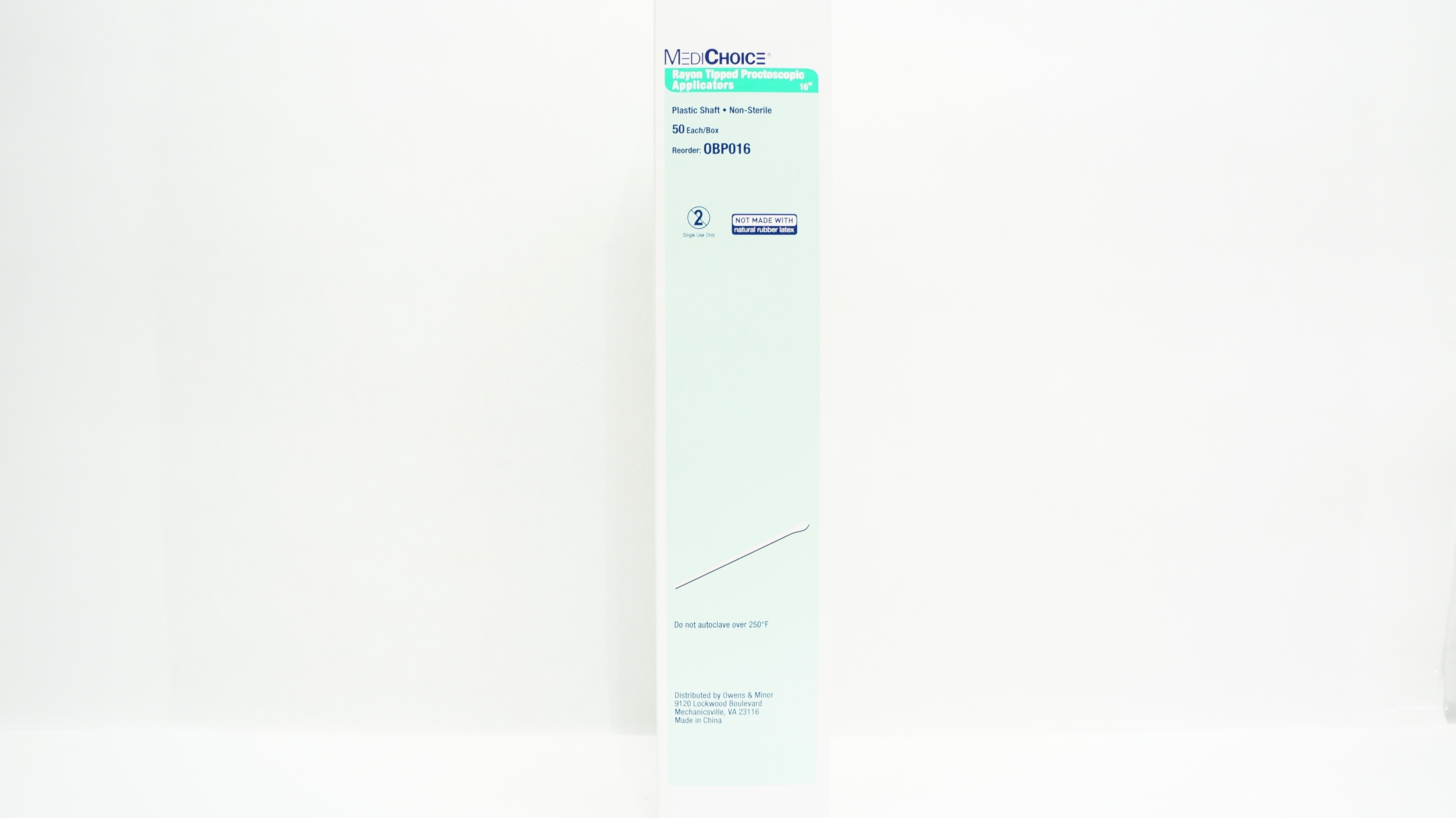 MediChoice OBP016 Rayon Tipped Proctoscopic Applicators 16inch (x) - Box of 50