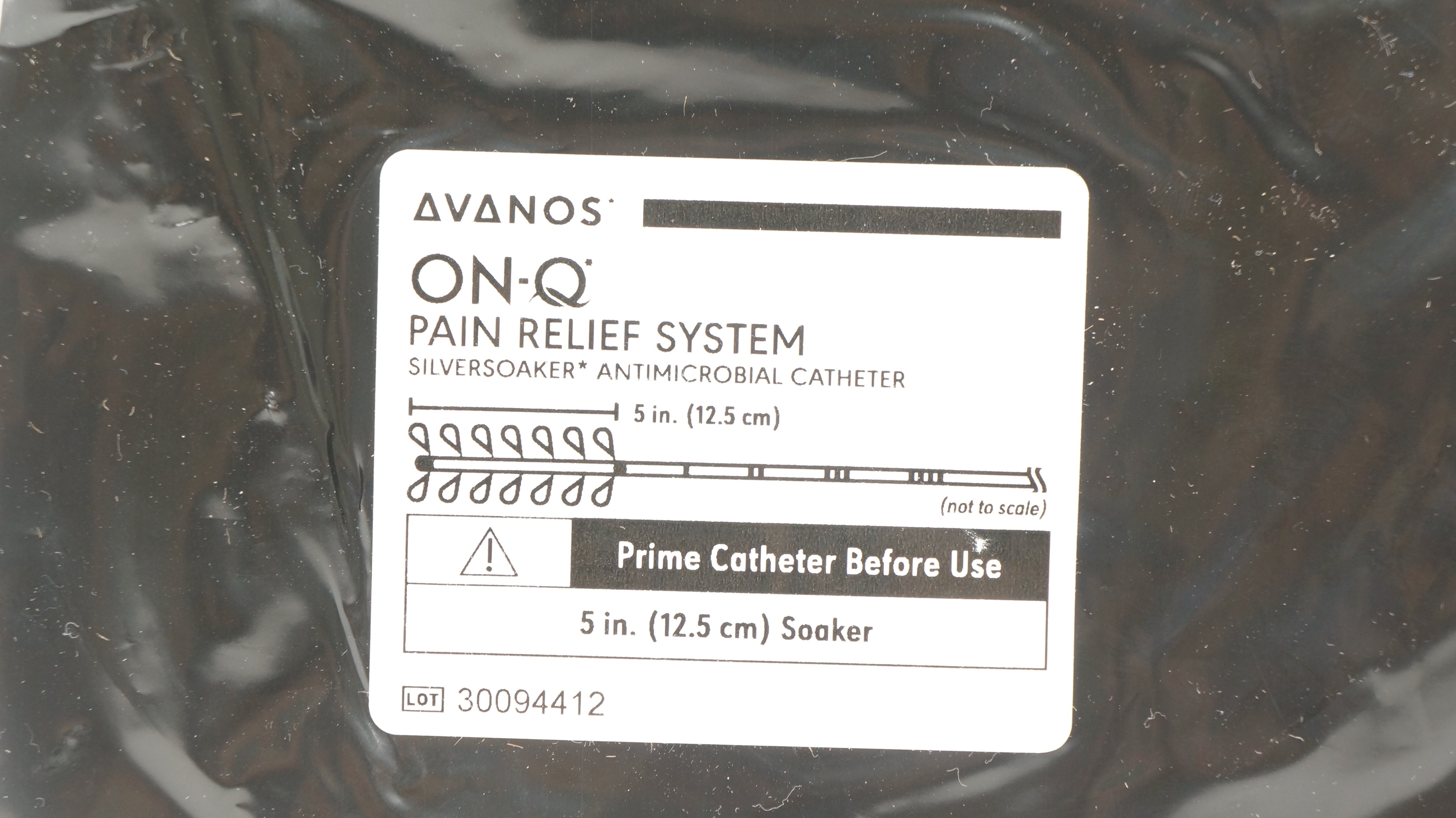 Avanos On-Q Pain Relief System Silversoaker Antimicrobial Cath. 5inch