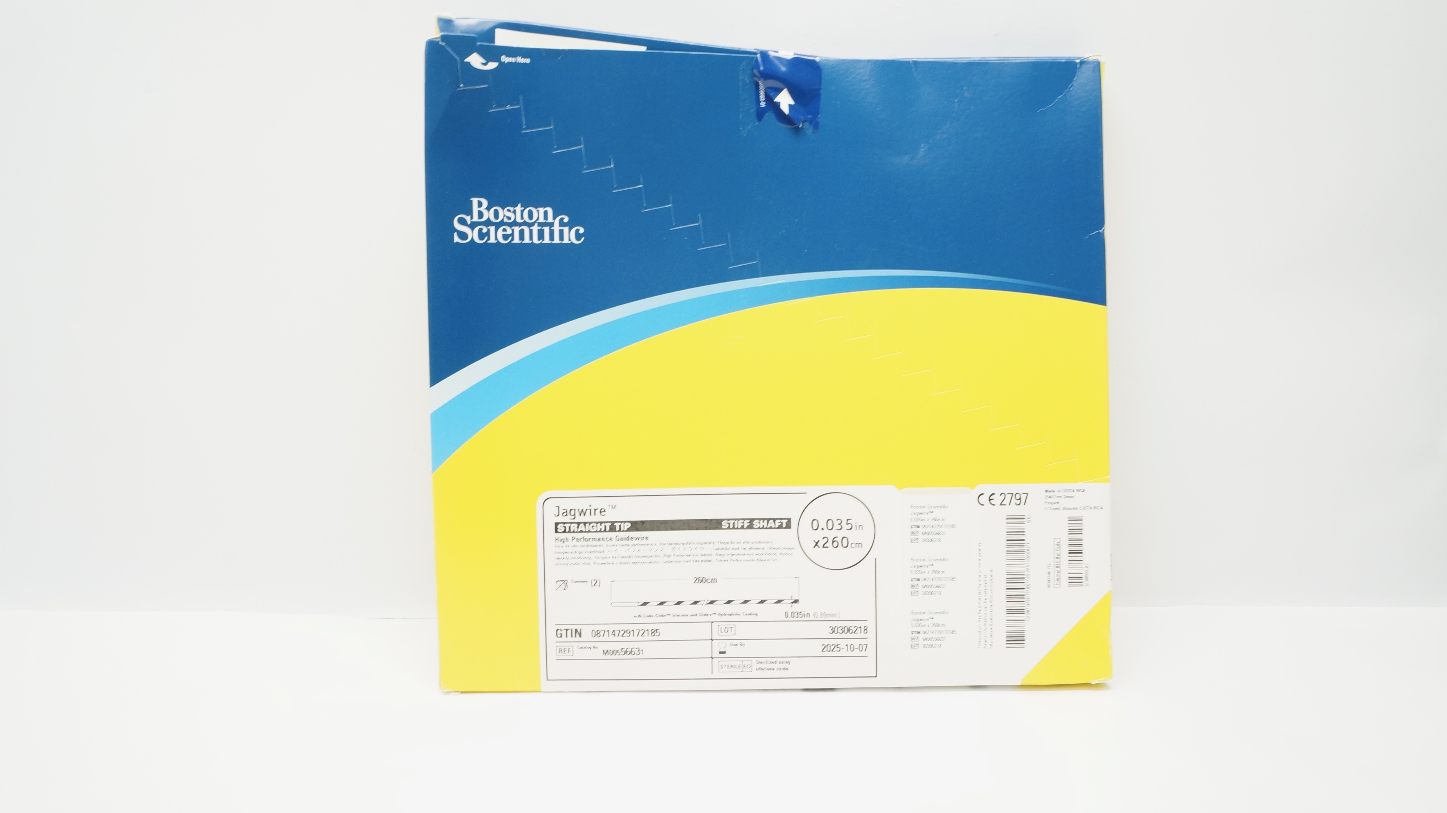 Boston Scientific M00556631 Jagwire Straight Tip High Performance Guidewire