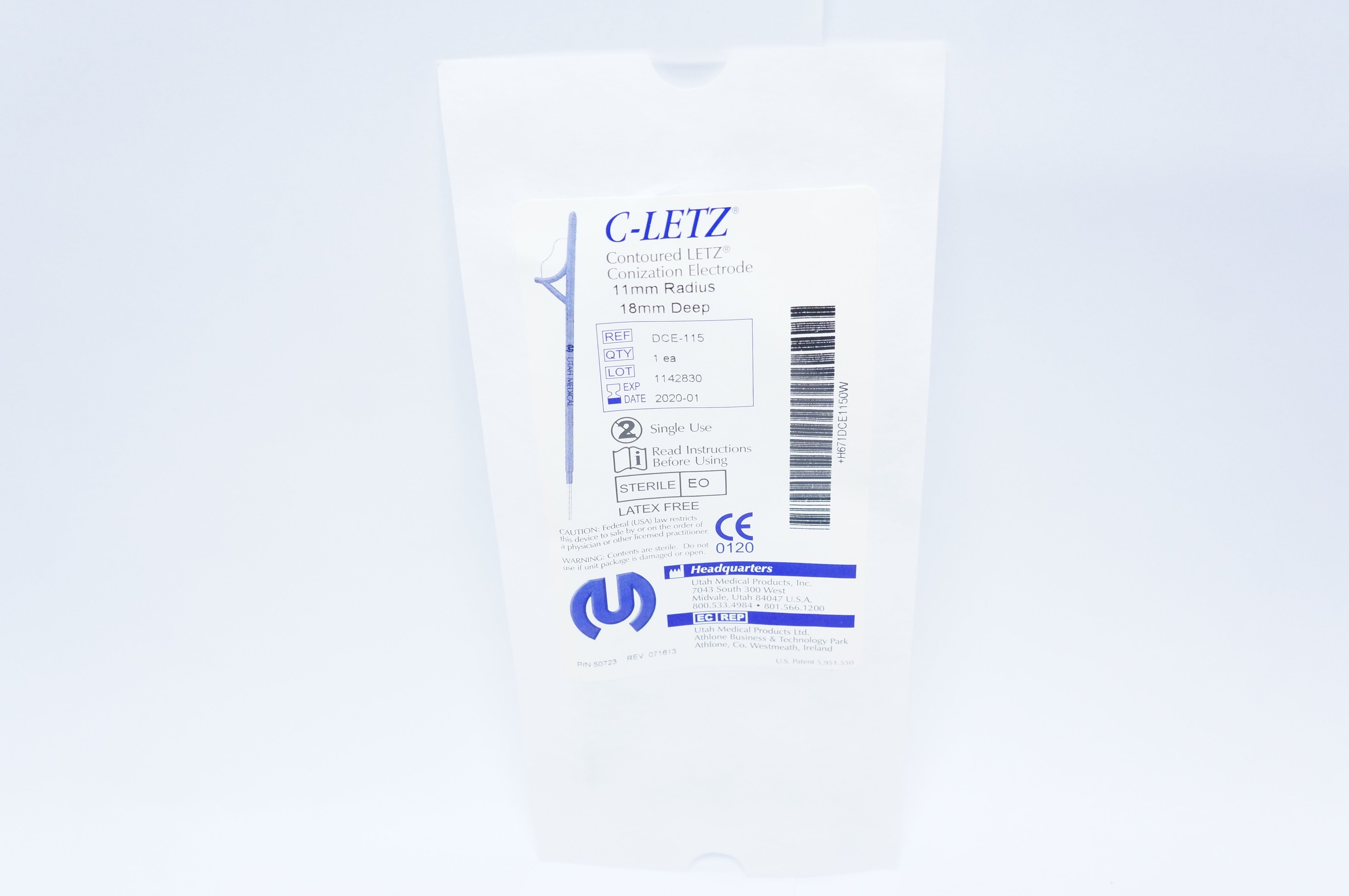 Utah Medical DCE-115 G-LETZ Conization Electrode 11mm x 18mm (x)