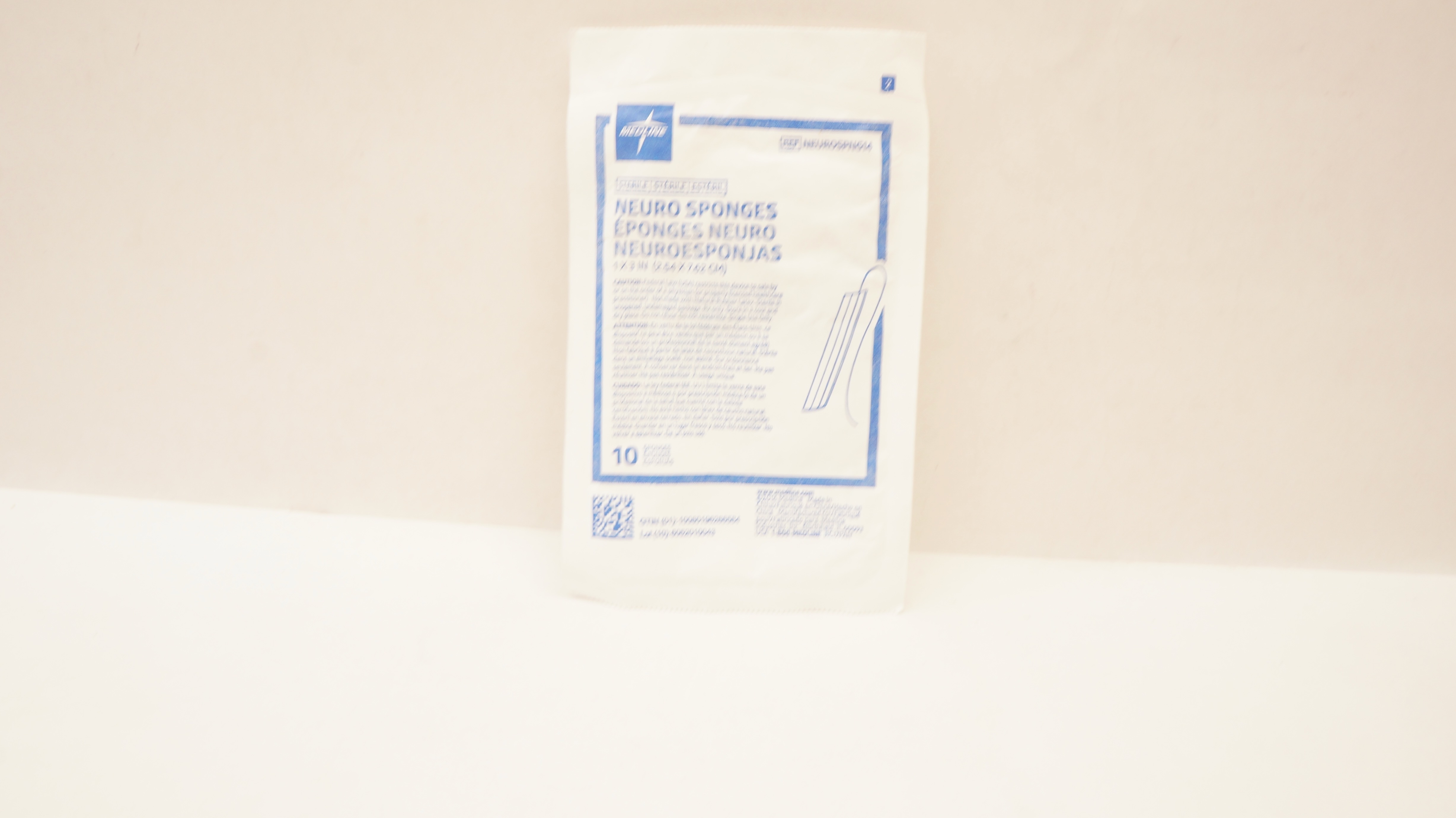 Medline NEUROSPNG14 Neuro Sponges 1inch x 3inch - Pack of 10