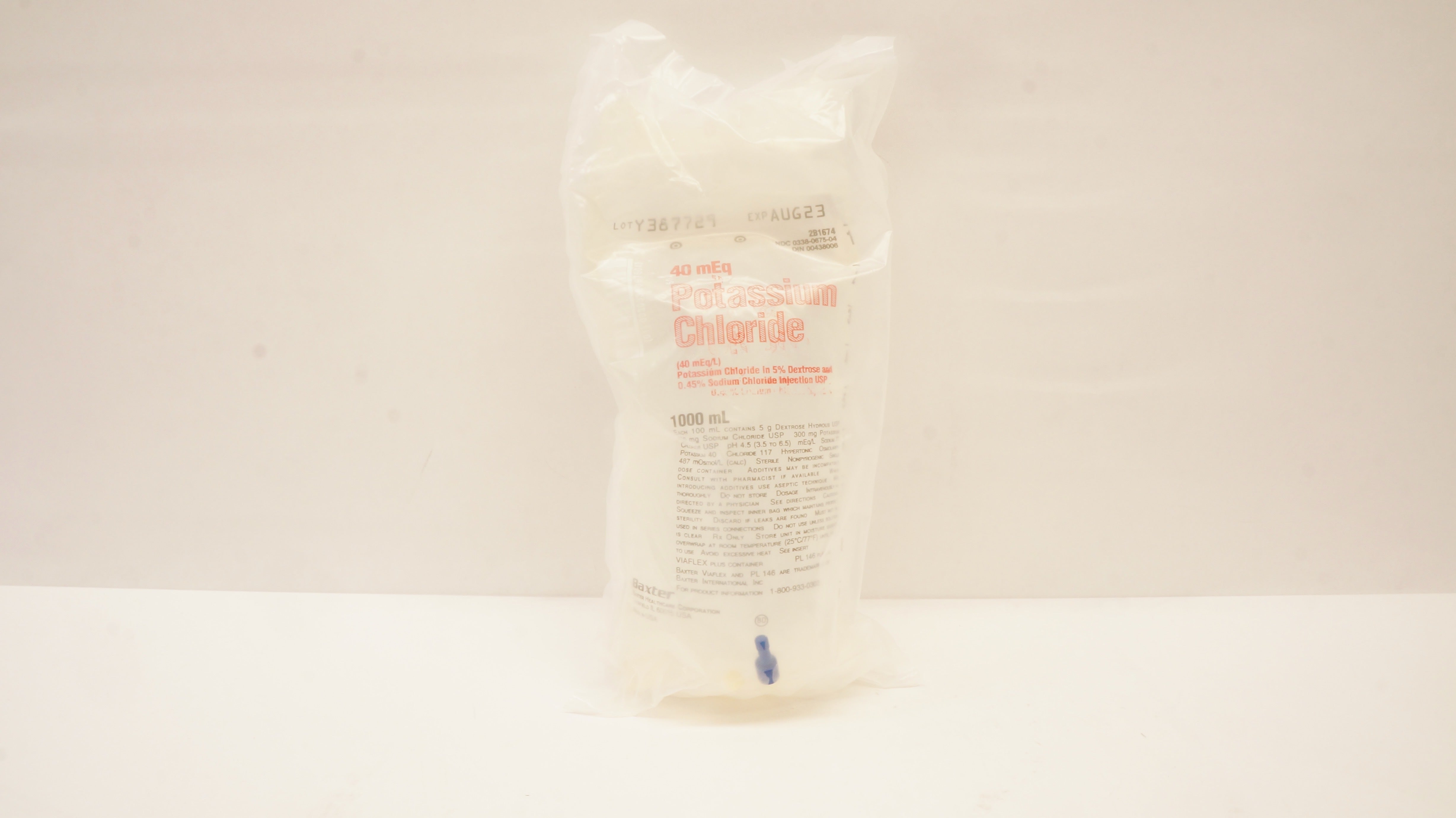 Baxter 2B1674 Potassium Chloride 40 mEq 1000mL