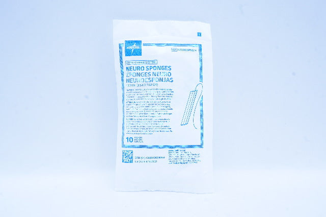 Medline NEUROSPNG14 Neuro Sponges 1 inch x 3 inch - Pack of 10