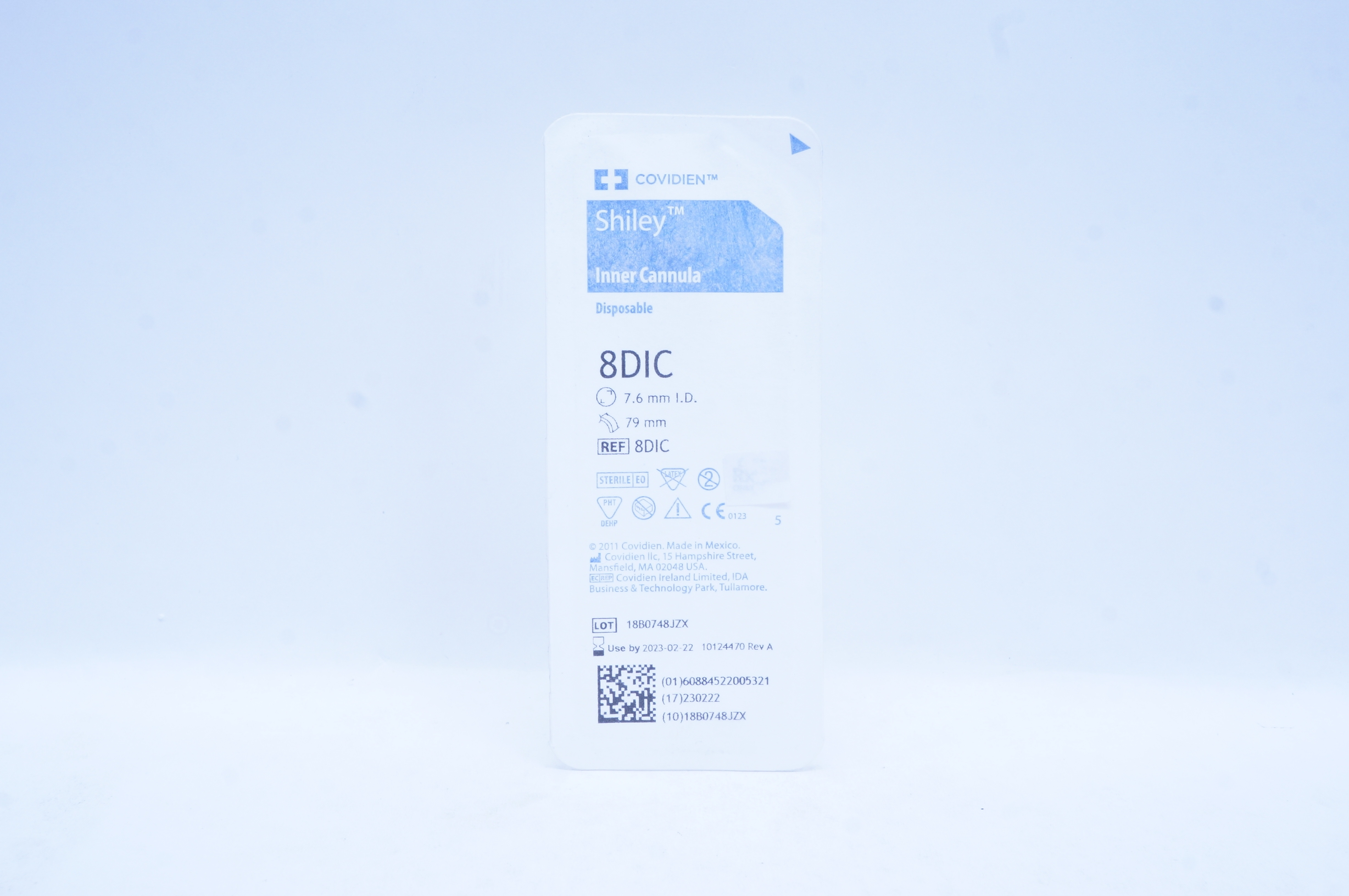 Covidien 8DIC Shiley Inner Cannula 7.6 mm ID x 79mm