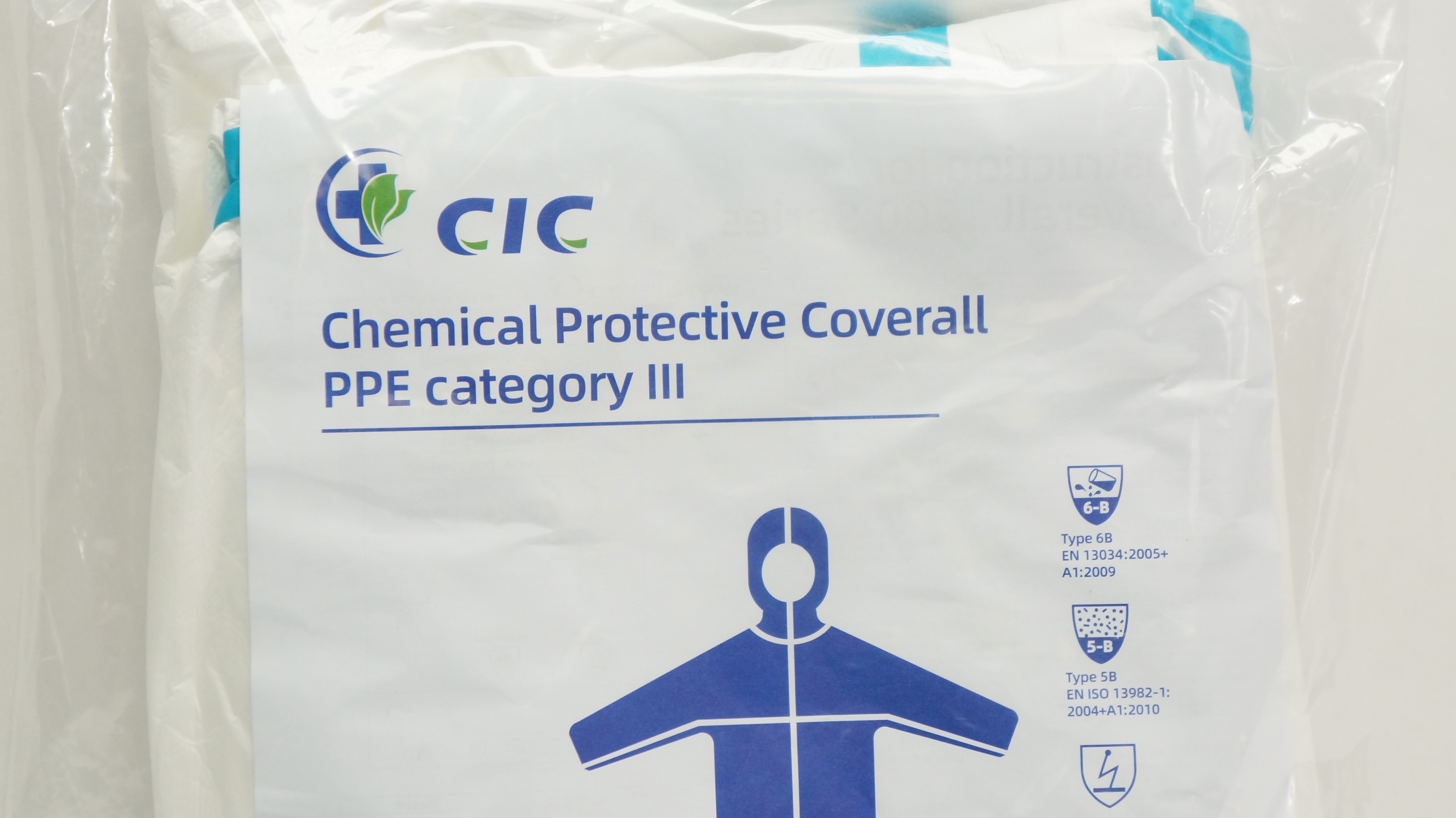 Cobes Industries 12004 CIC Chemical Coverall PPE Category III Size XL