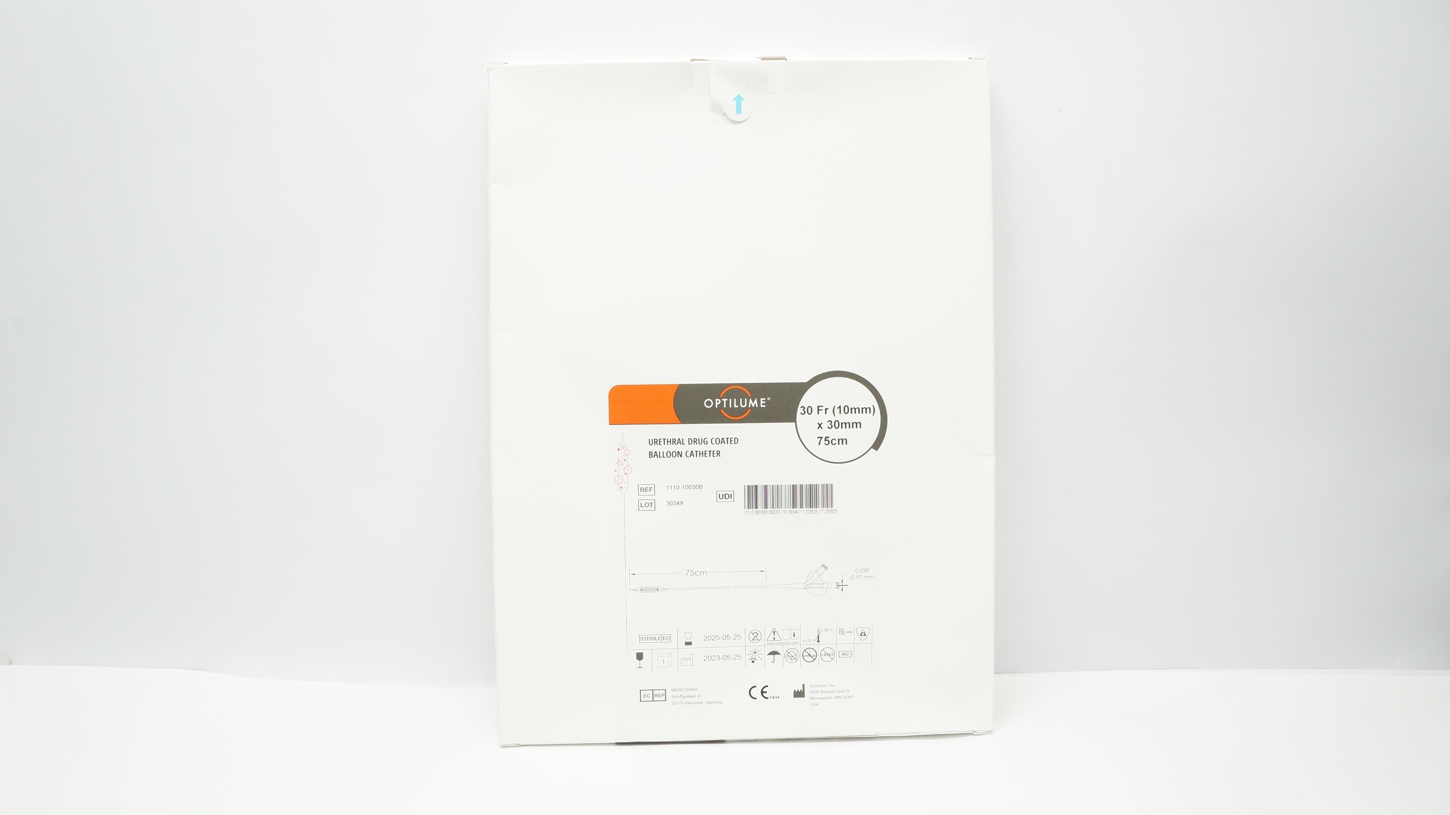 Urotronic 1110-10030B Optilume Yrethral Drug Coated Balloon Cath. 30Frx30mmx75cm