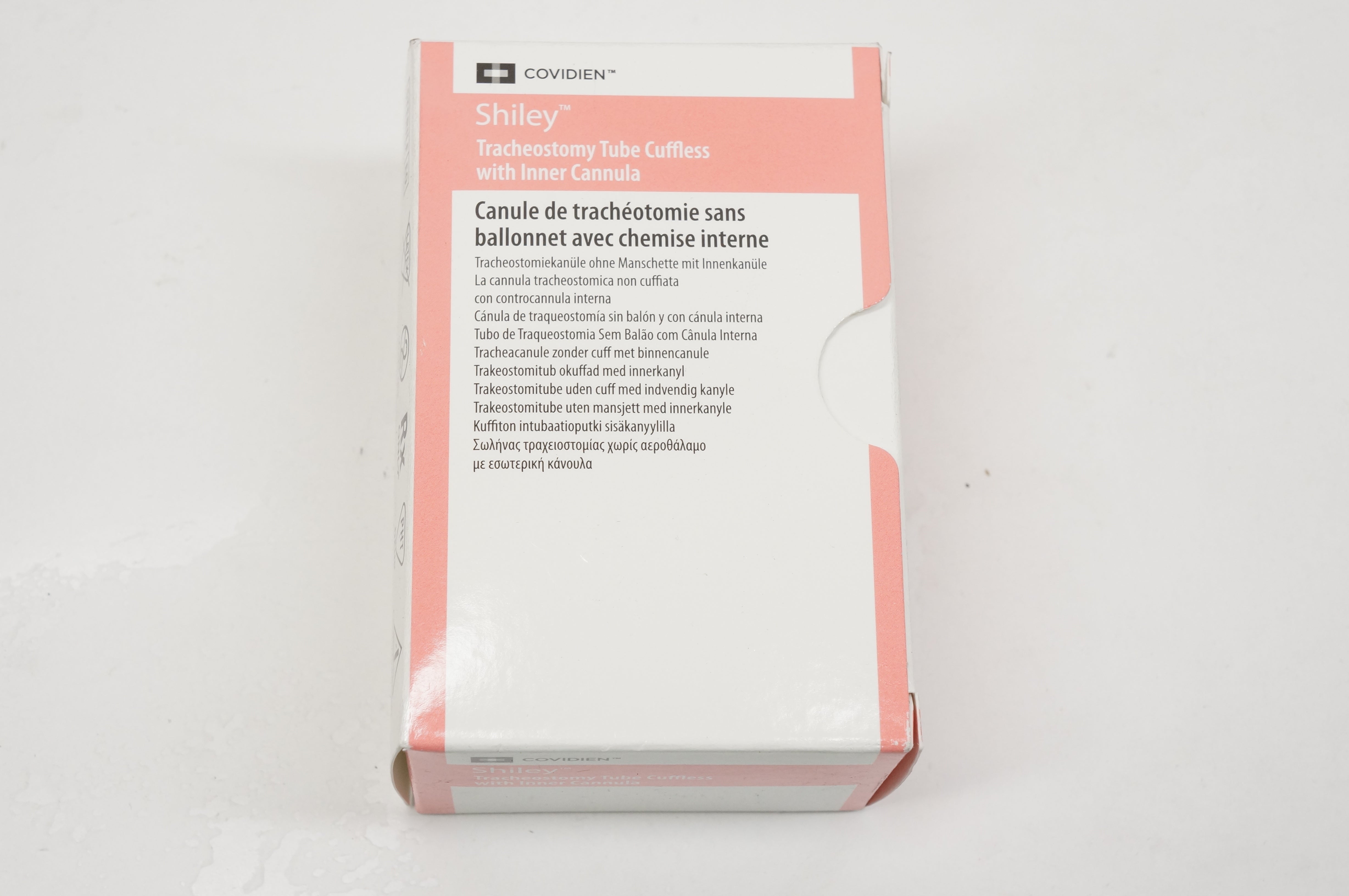 Covidien 8CFS Shiley Tracheostomy Tube Cuffless with Inner Cannula 7.6mm ID