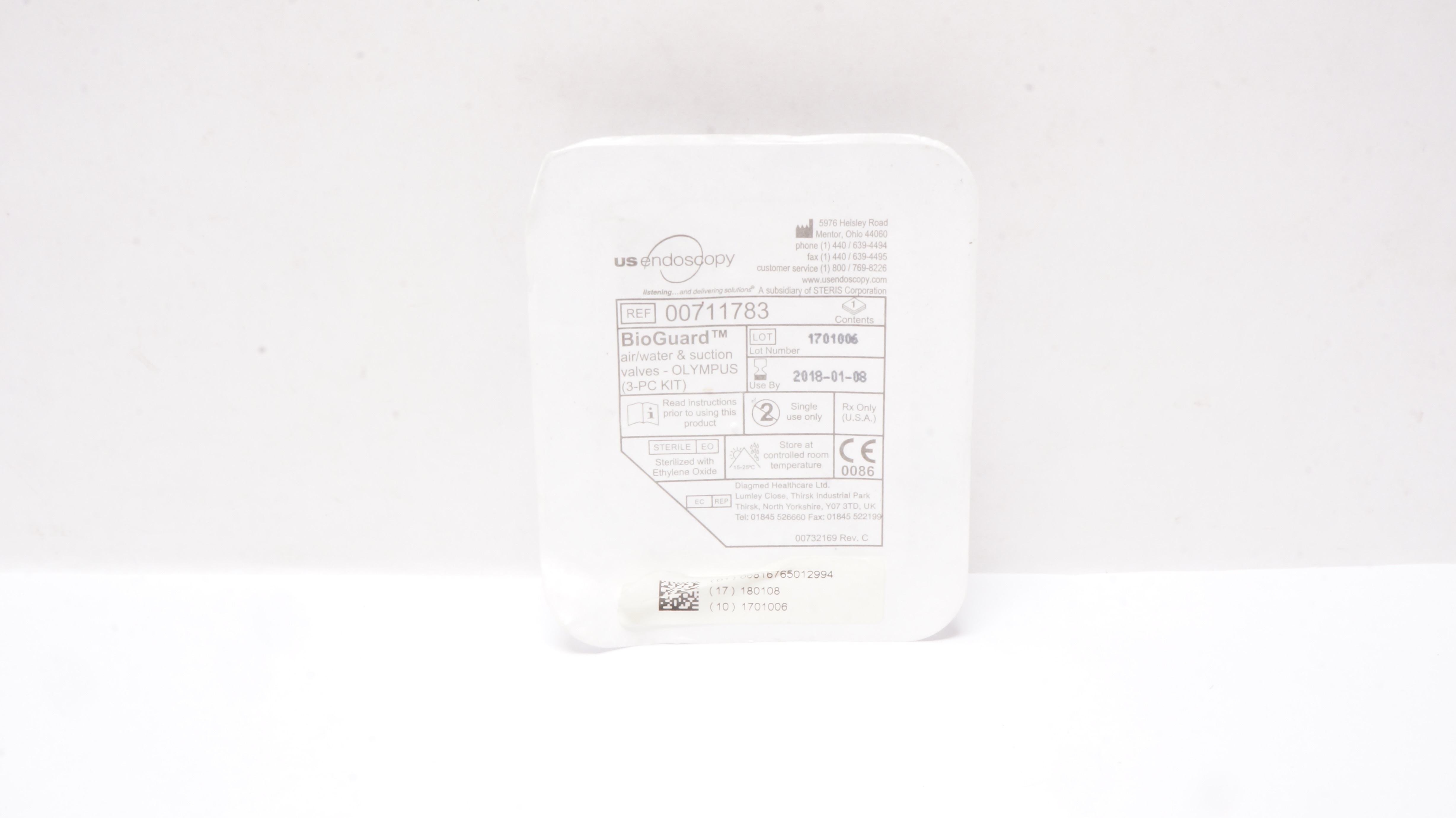 US Endoscopy 00711783 BioGuard air/water & Suction Valves Olympus (x)