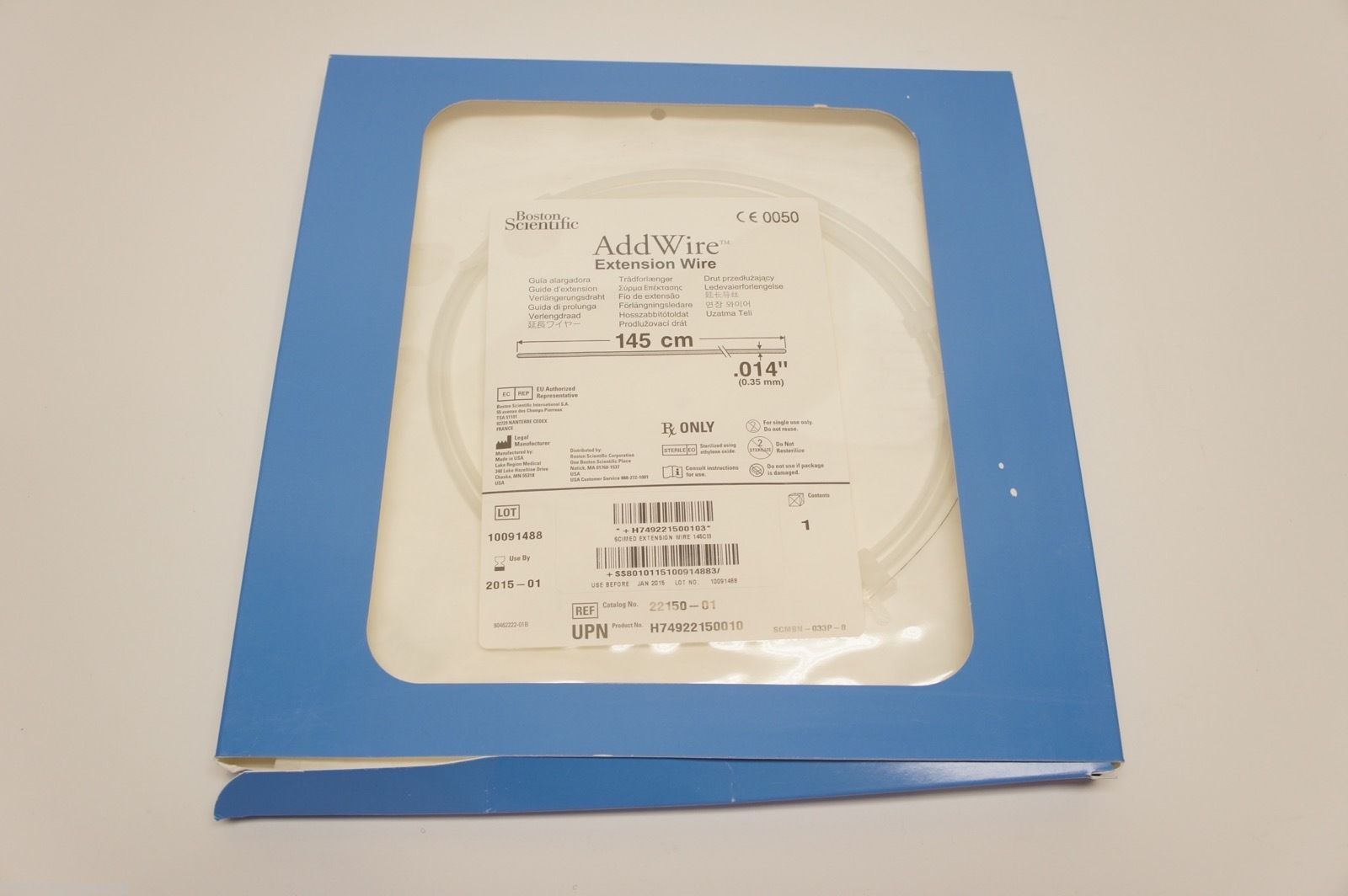 22150-01 ~ Boston Scientific Extension Wire 0.014in. x 145cm (x)