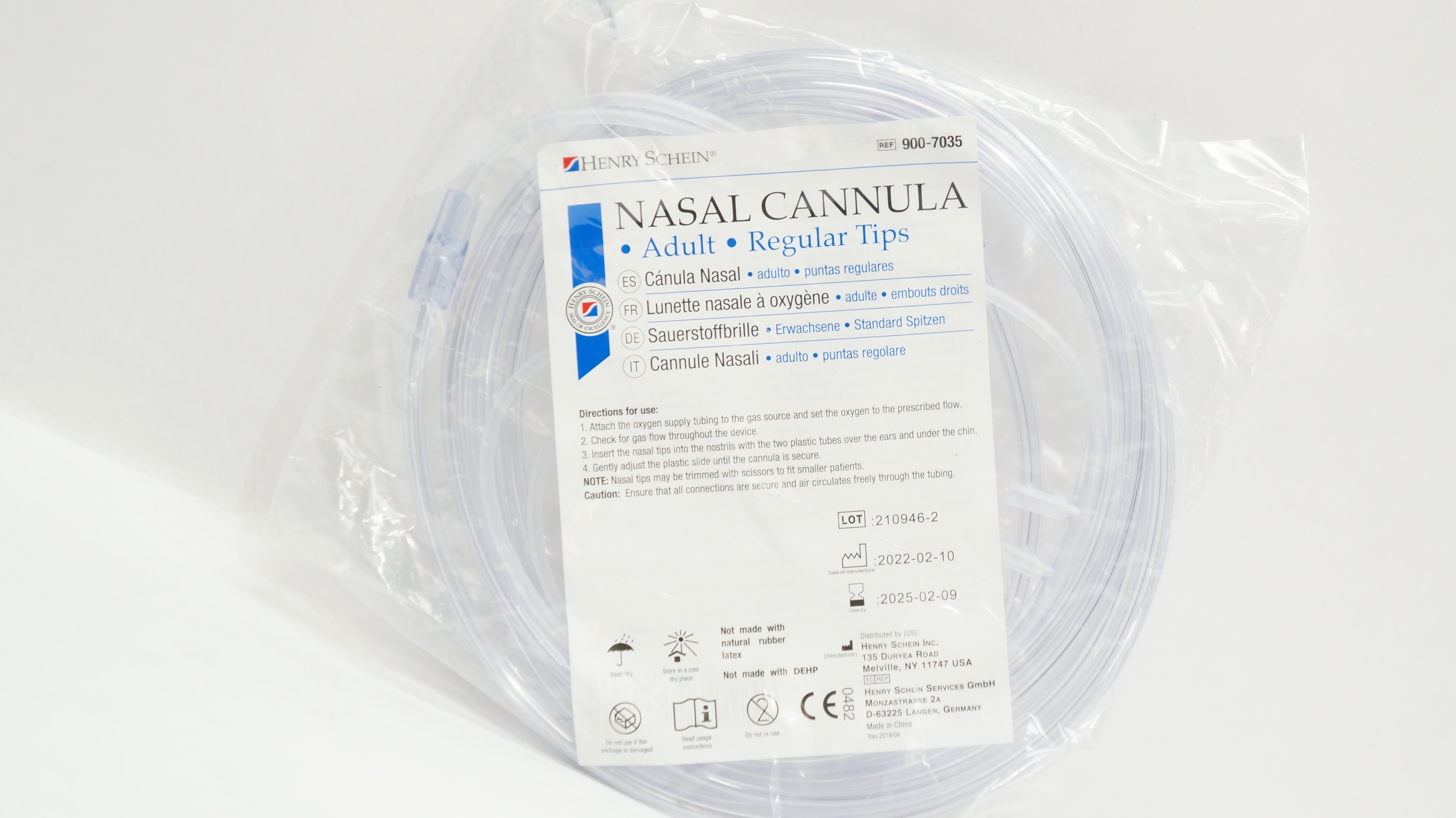 Henry Schein 900-7035 Adult Nasal Cannula Regular Tips
