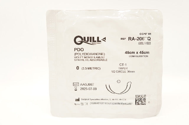 Quill RA-2067Q 0 PDO Stre CT-1 Taper 1/2c 36mm, 45cm x 45cm