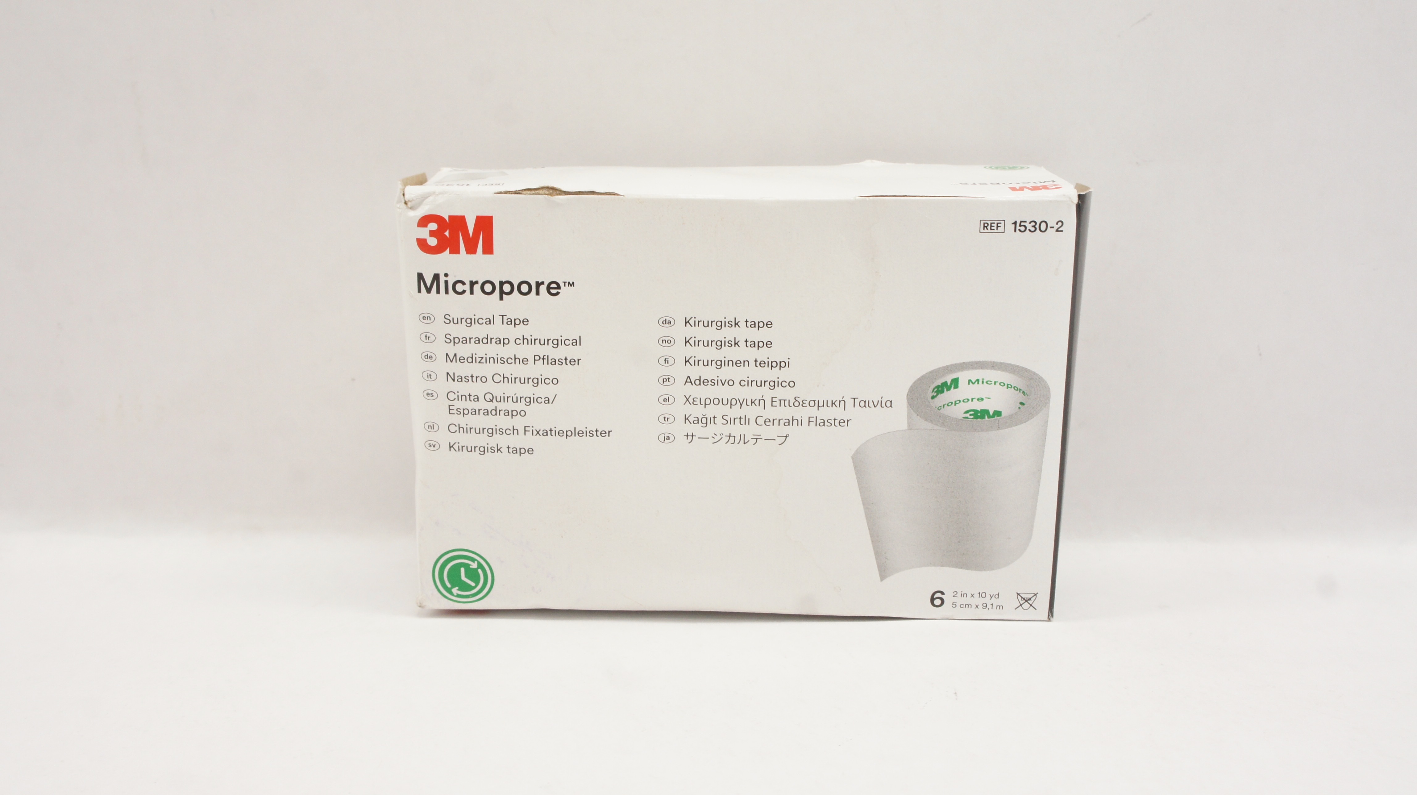 3M 1530-2 Micropore Surgical Tape 2inch x 10yd - Box of 6