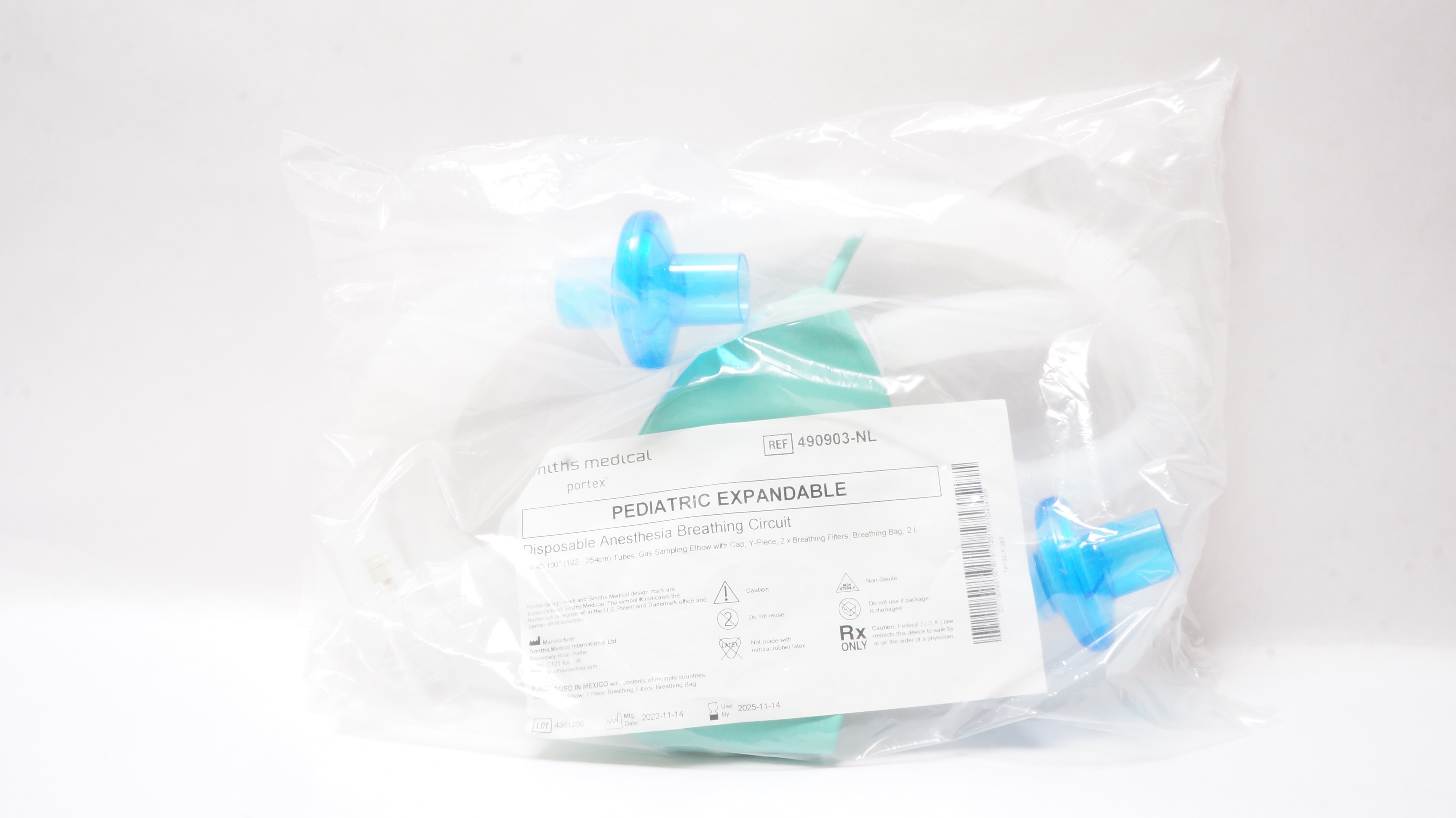 Smiths Medical 490903-NL Portex Disposable Anesthesia Breathing Circuit