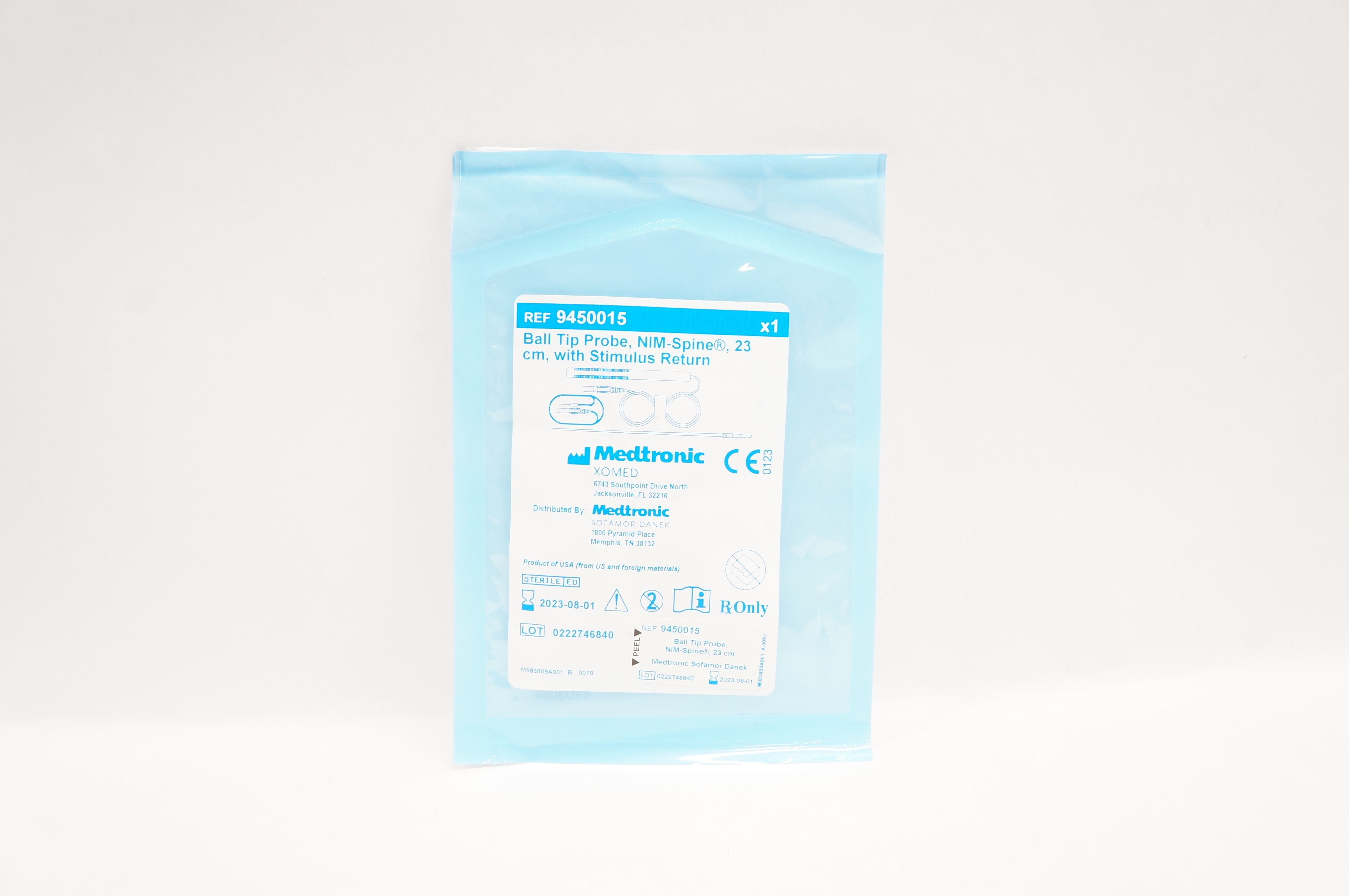 Medtronic 9450015 Ball Tip Probe NiM-Spine With Stimulus Return 23cm