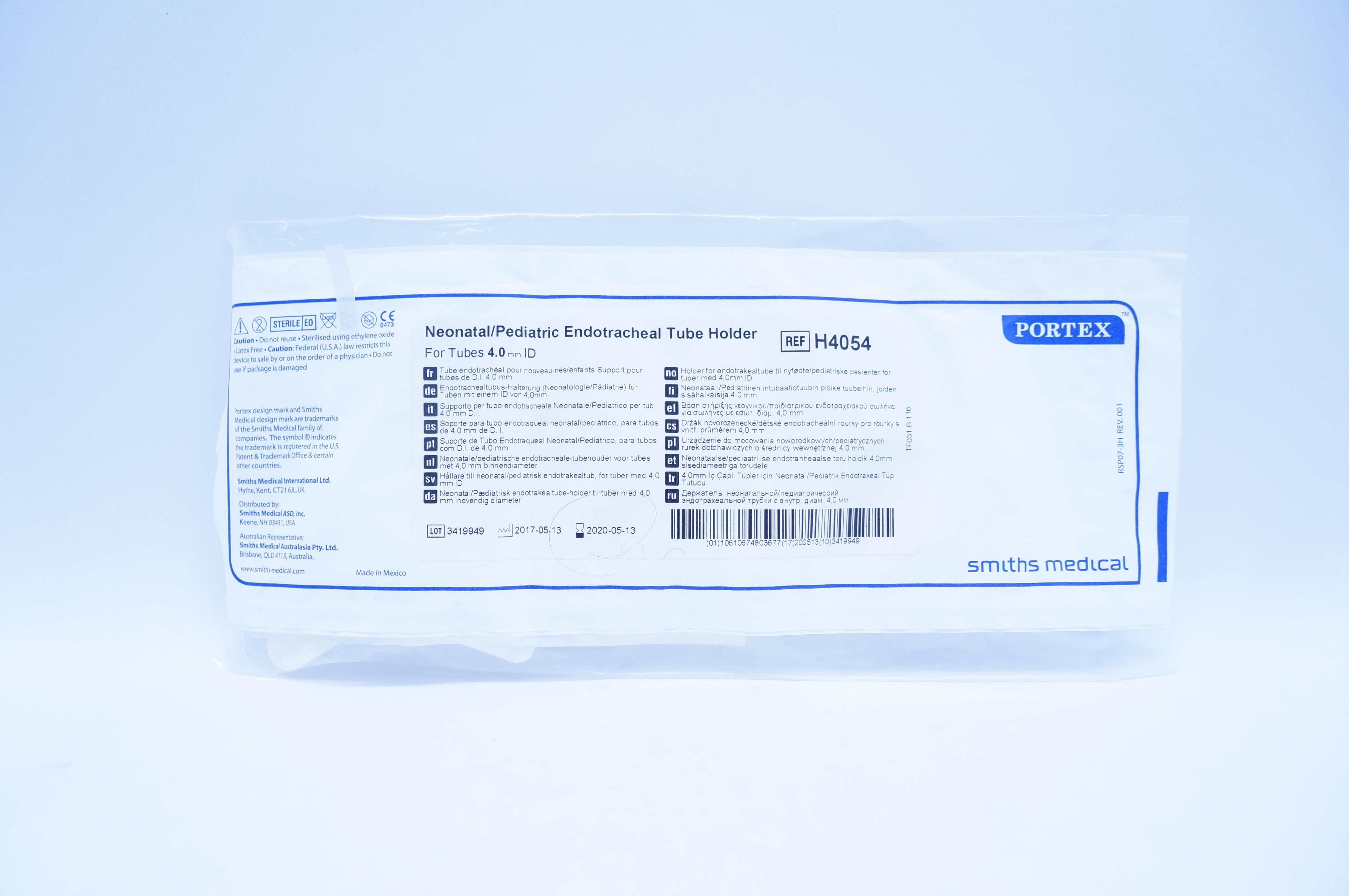 Smiths Medical H4054 Portex Neonatal/Pediatric Endotracheal Tube Holder (x)