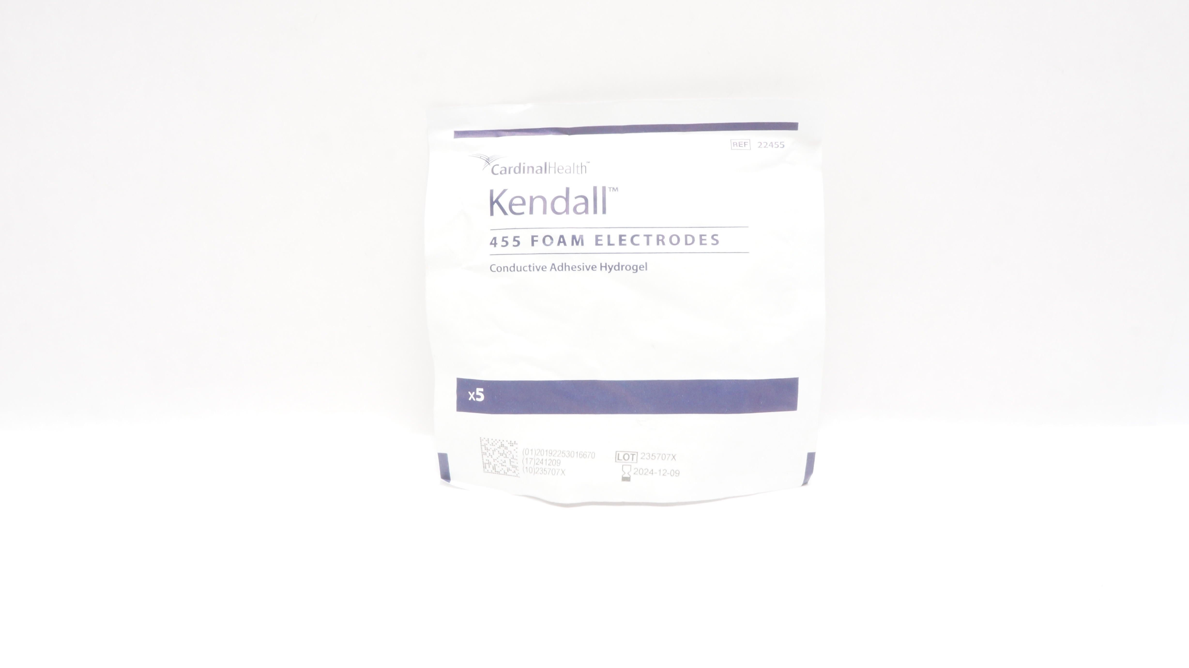 Cardinal Health 22455 Kendall 455 Foam Electrodes - Pack of 5