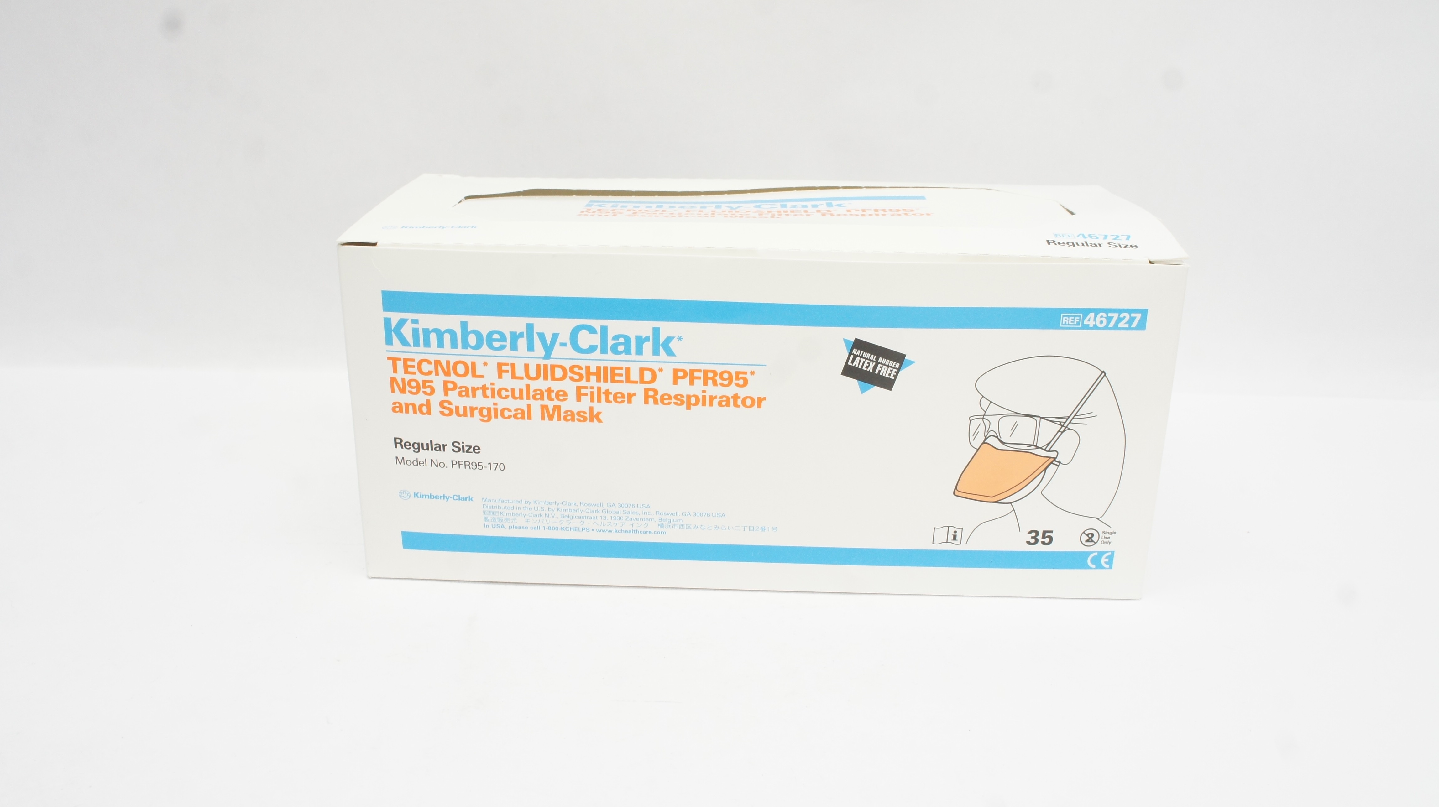 Kimberly-Clark 46727 Tecnol N95 Particulate Filter Respirator & Mask - Box of 35