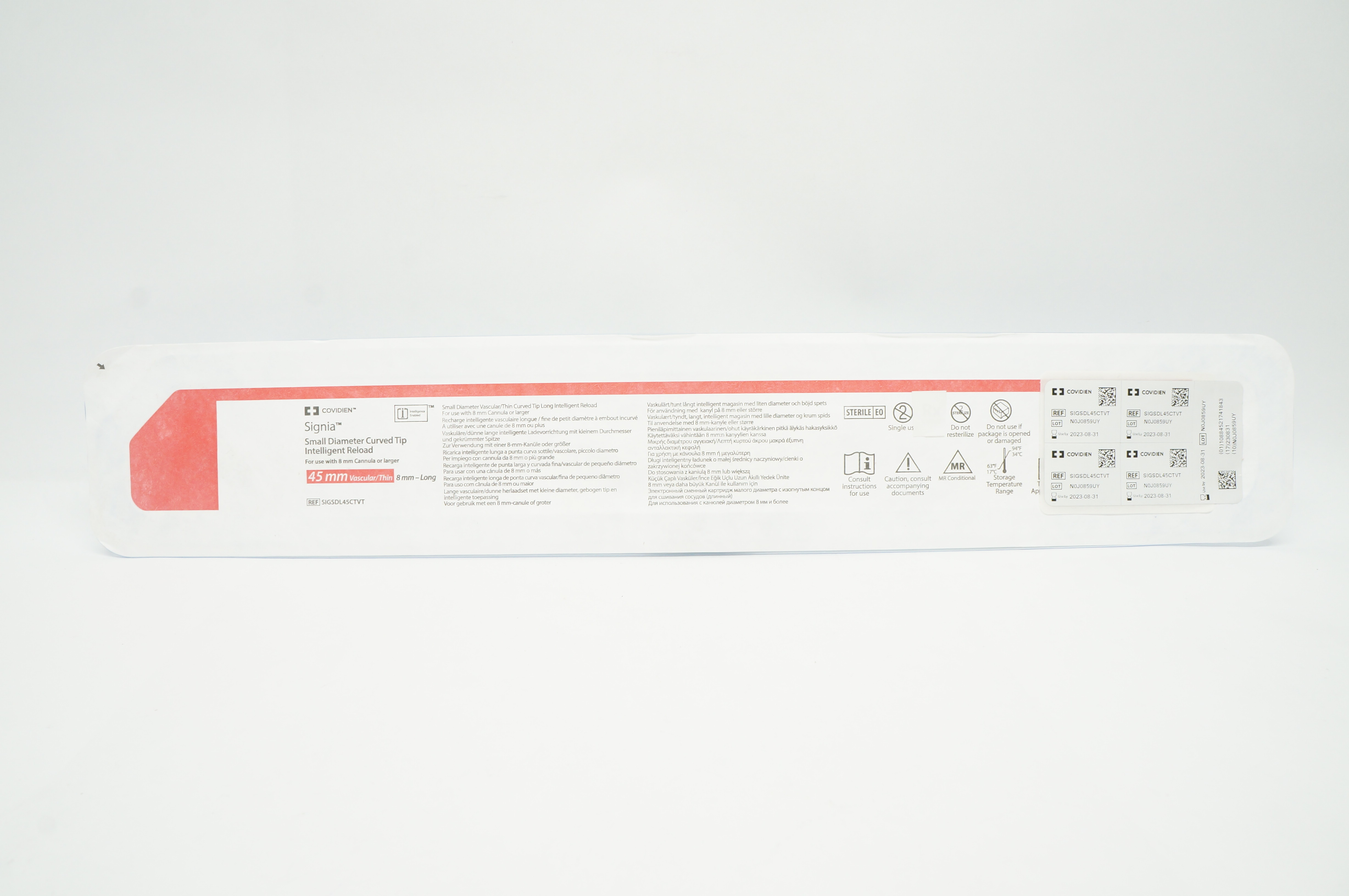 Covidien SIGSDL45CTVT Signia Small Diameter Curved Tip Intelligent Reload 45mm