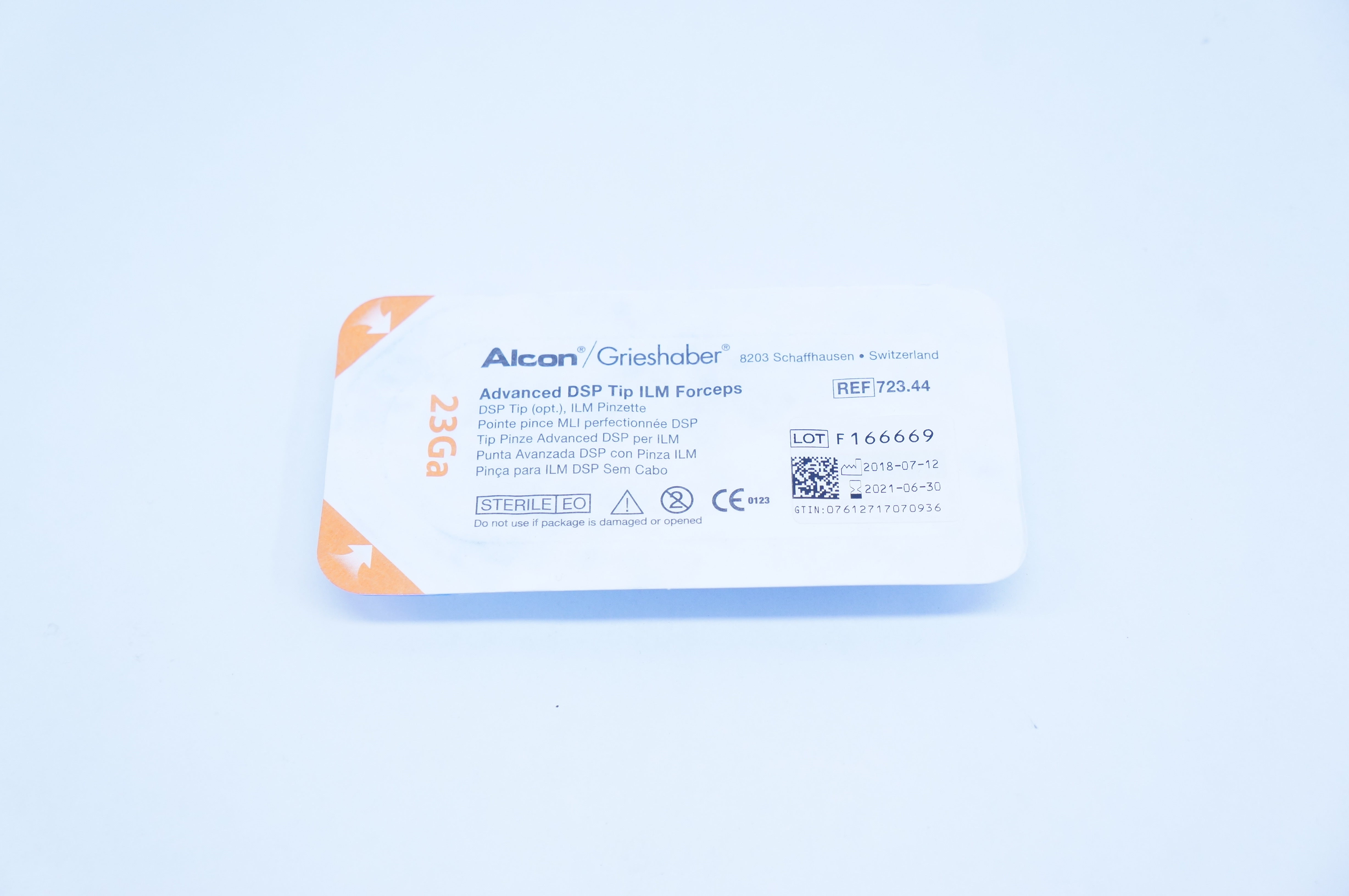 Alcon 723.44 Grieshaber Advanced DSP Tip ILM Forceps 23Ga