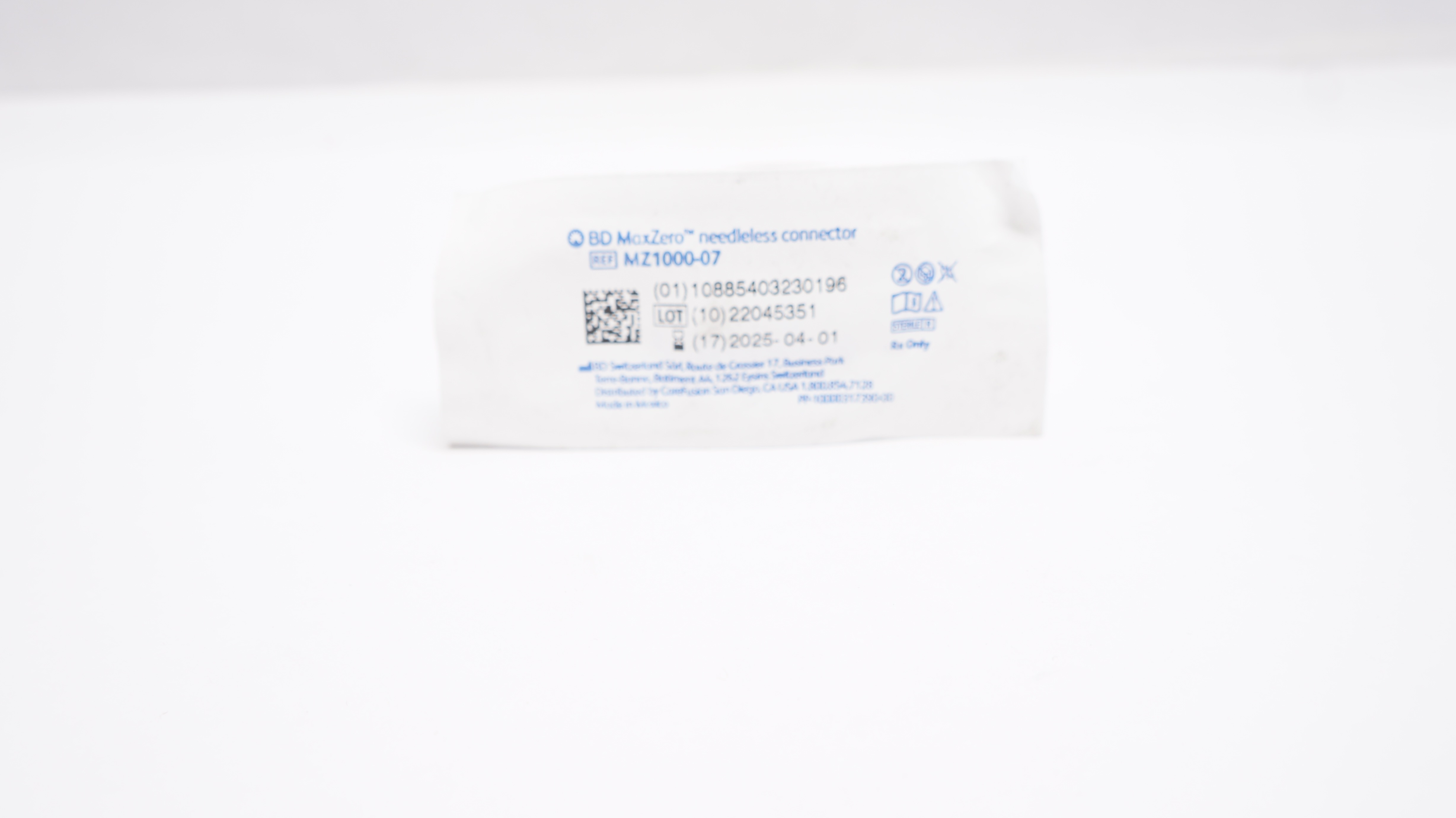 BD MZ1000-07 MaxZero Ndleless Connector