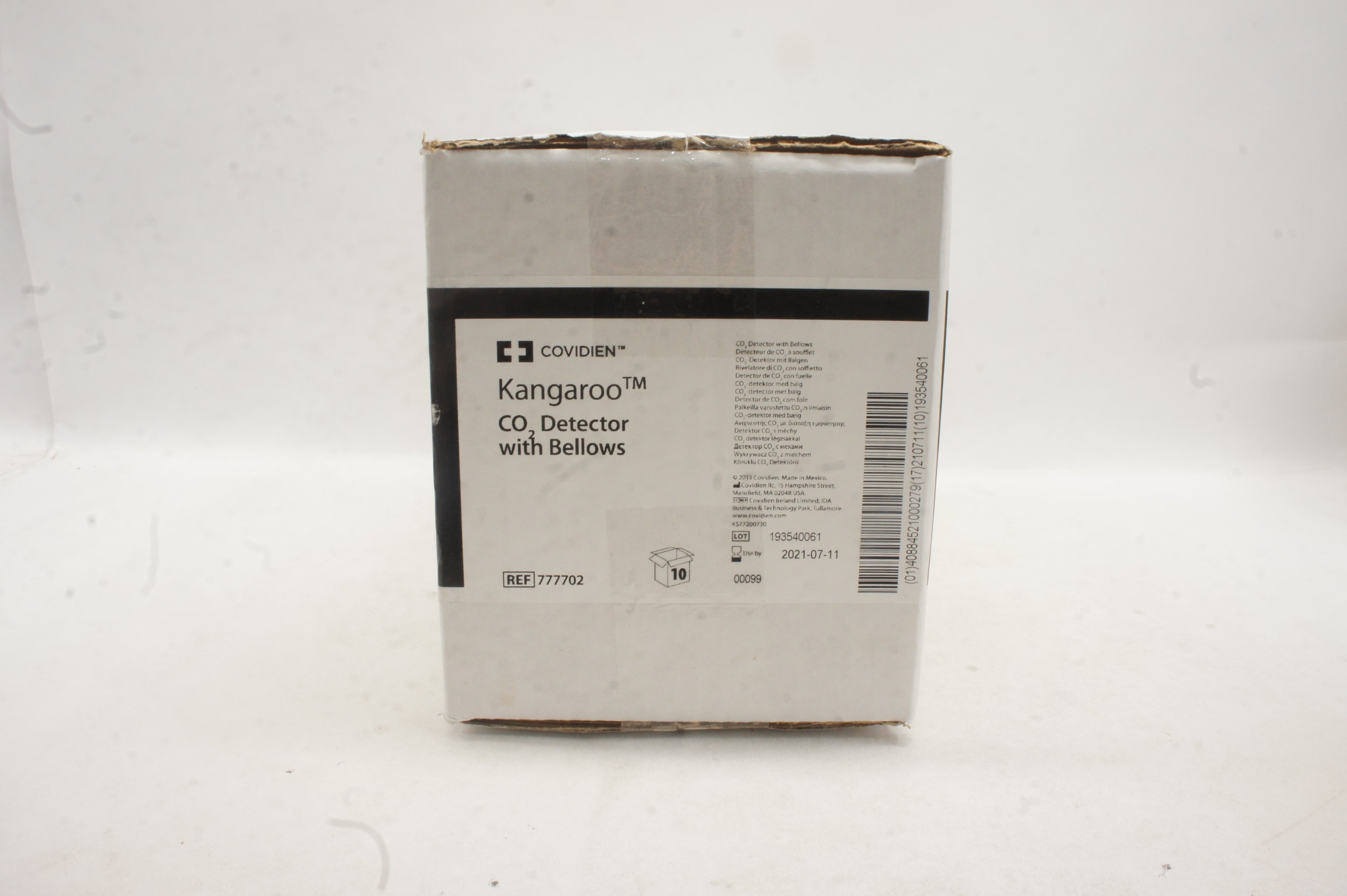 Covidien 777702 Kangaroo CO2 Detector with Bellows - Box of 10