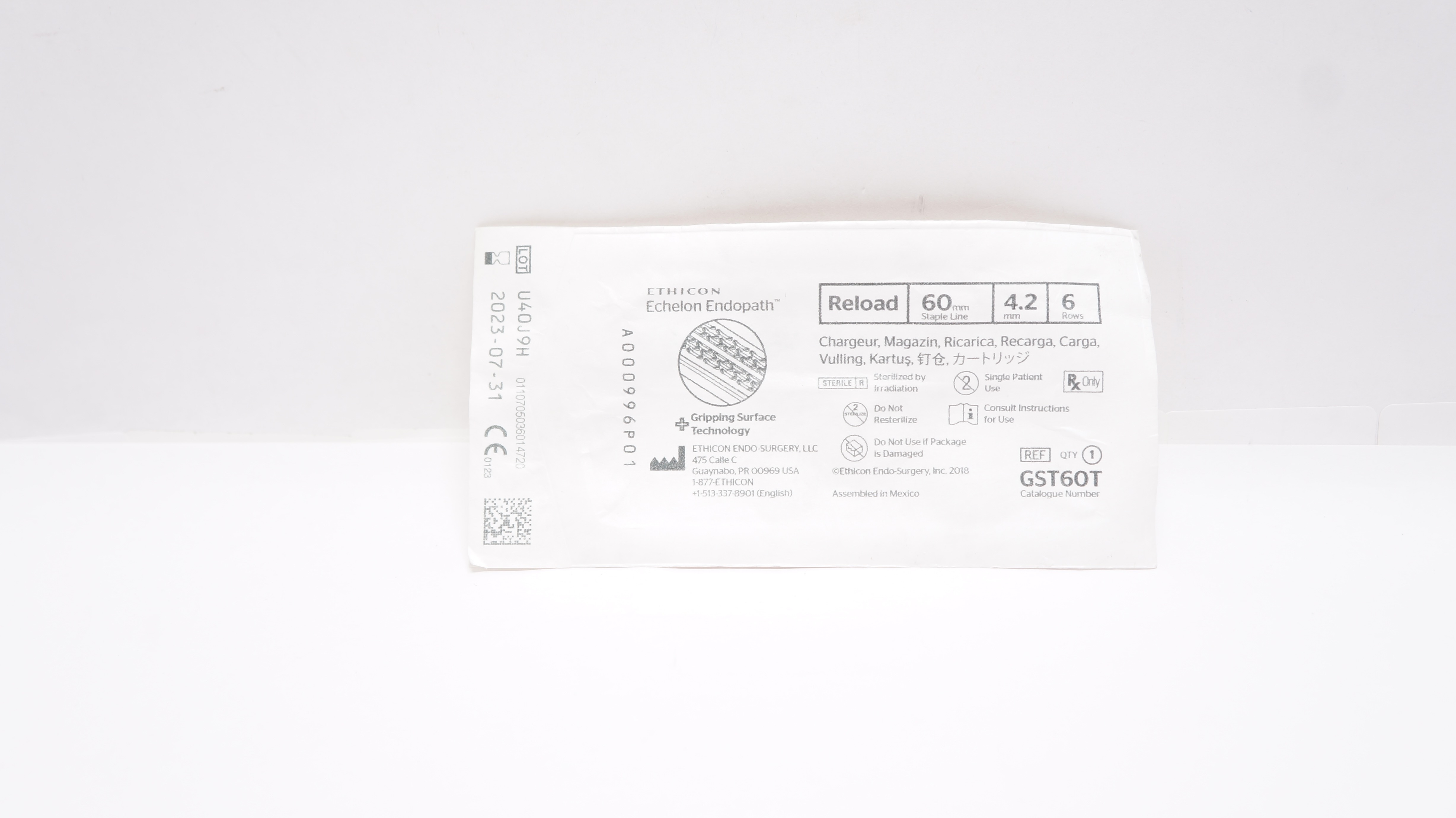 Ethicon GST60T Endopath Echelon Reload 60mm x 4.2mm 6 Rows (x)
