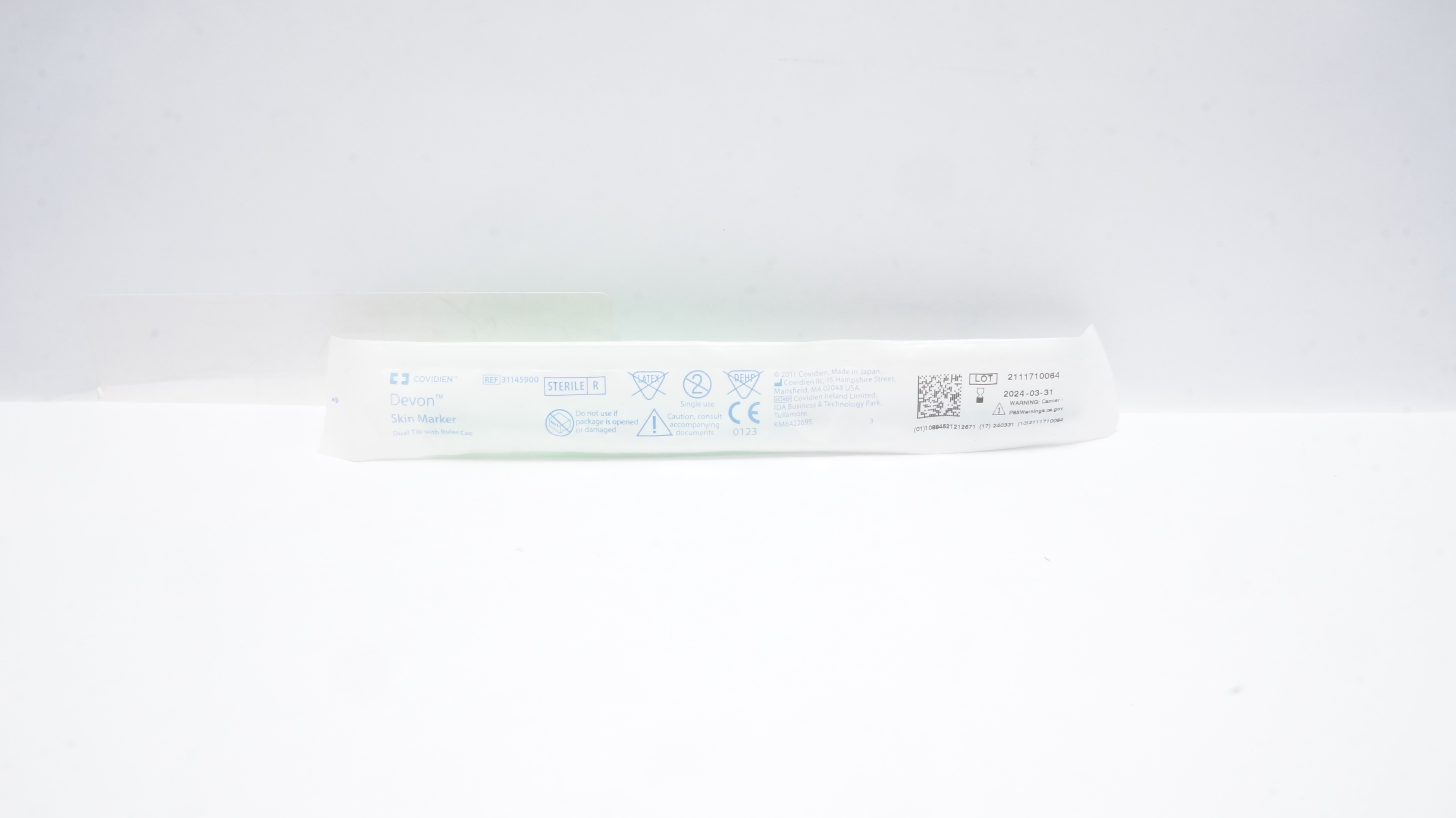 Covidien 31145900 Devon Skin Marker Dual Tip with Ruler Cap (x)