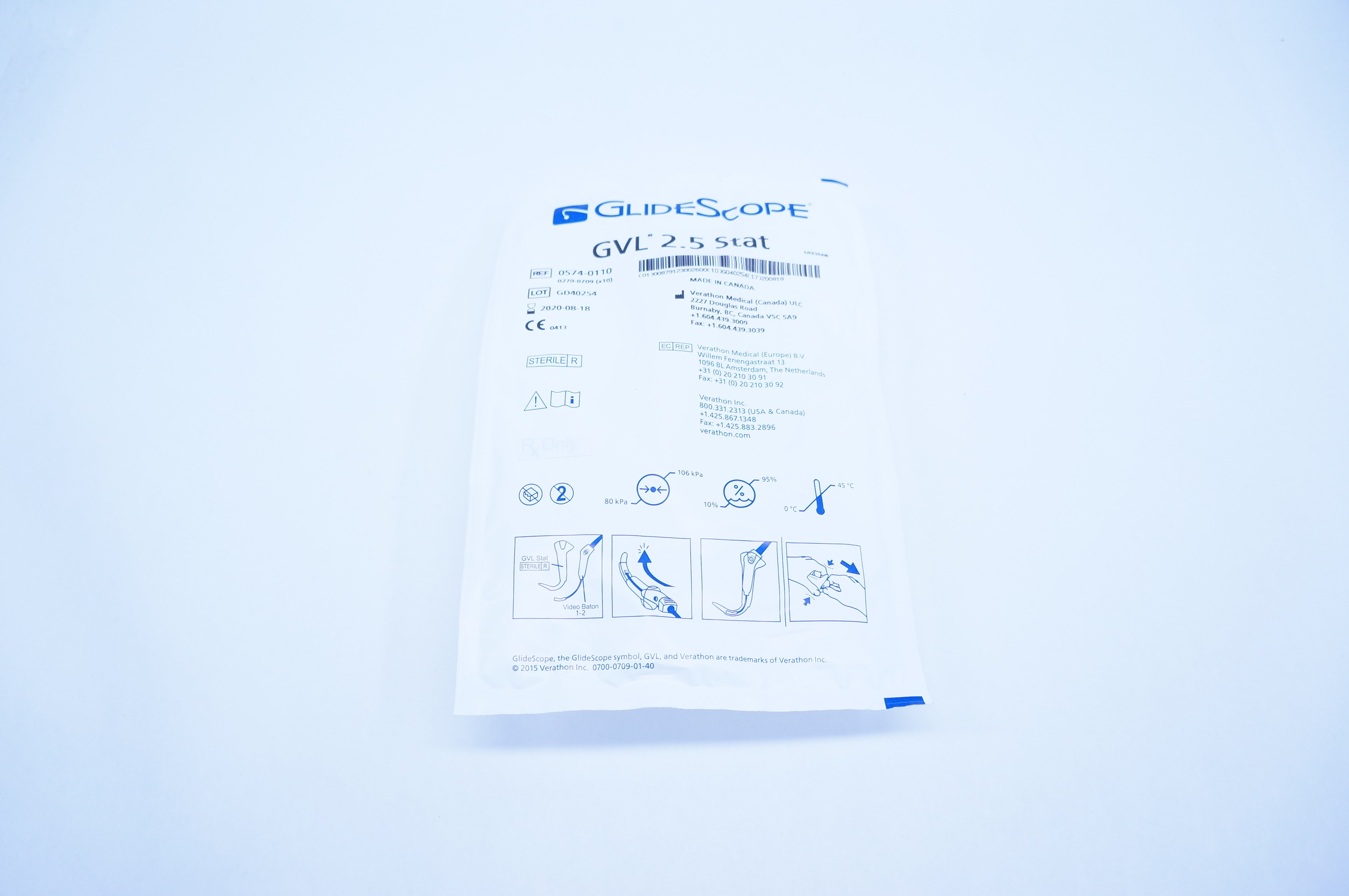 GlideScope 0574-0110 GVL 2.5 Stat (x)