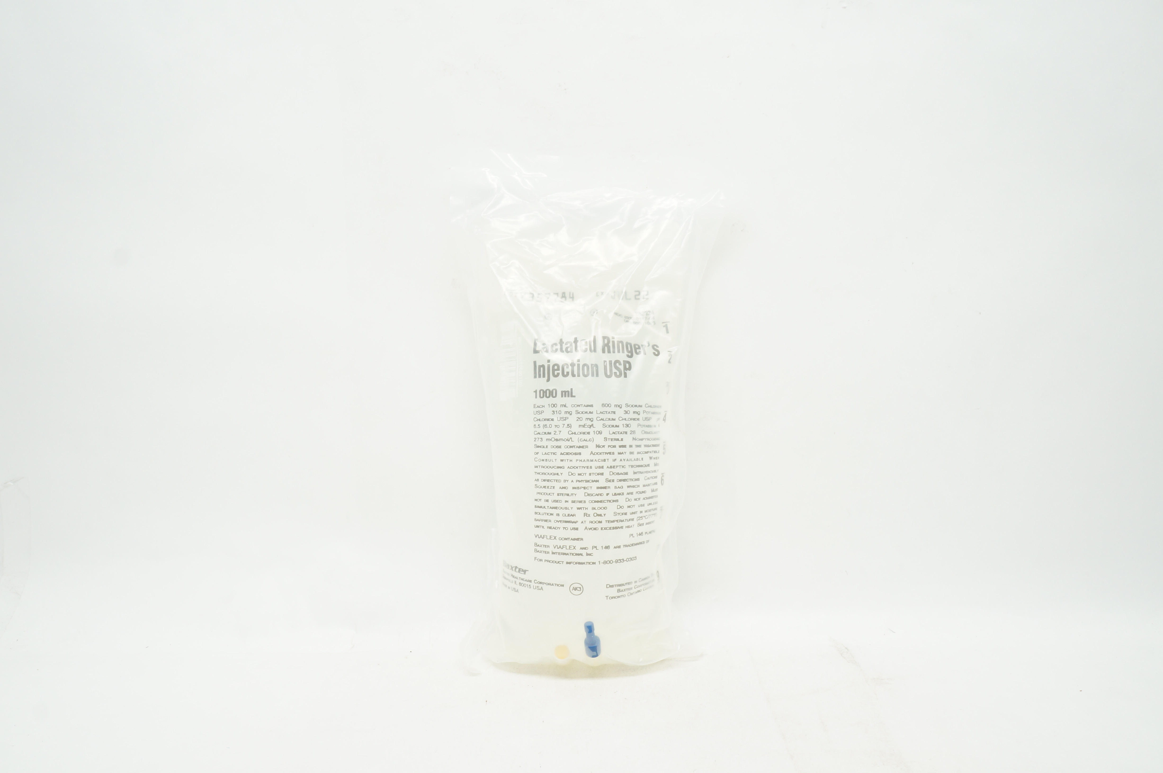 Baxter 2B2324 0.9% Lactated Ringer's Injection USP 1000ml
