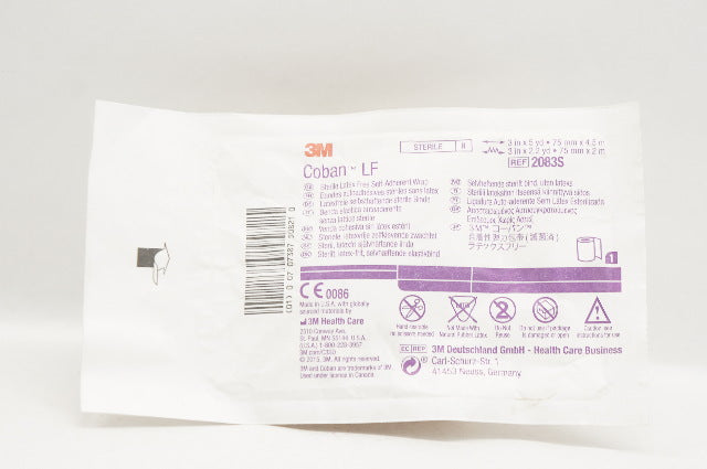 3M 2083S Coban LF Latex Free Self-Adherent Wrap 3inch x 5yd. 3inch x 2.2yd.